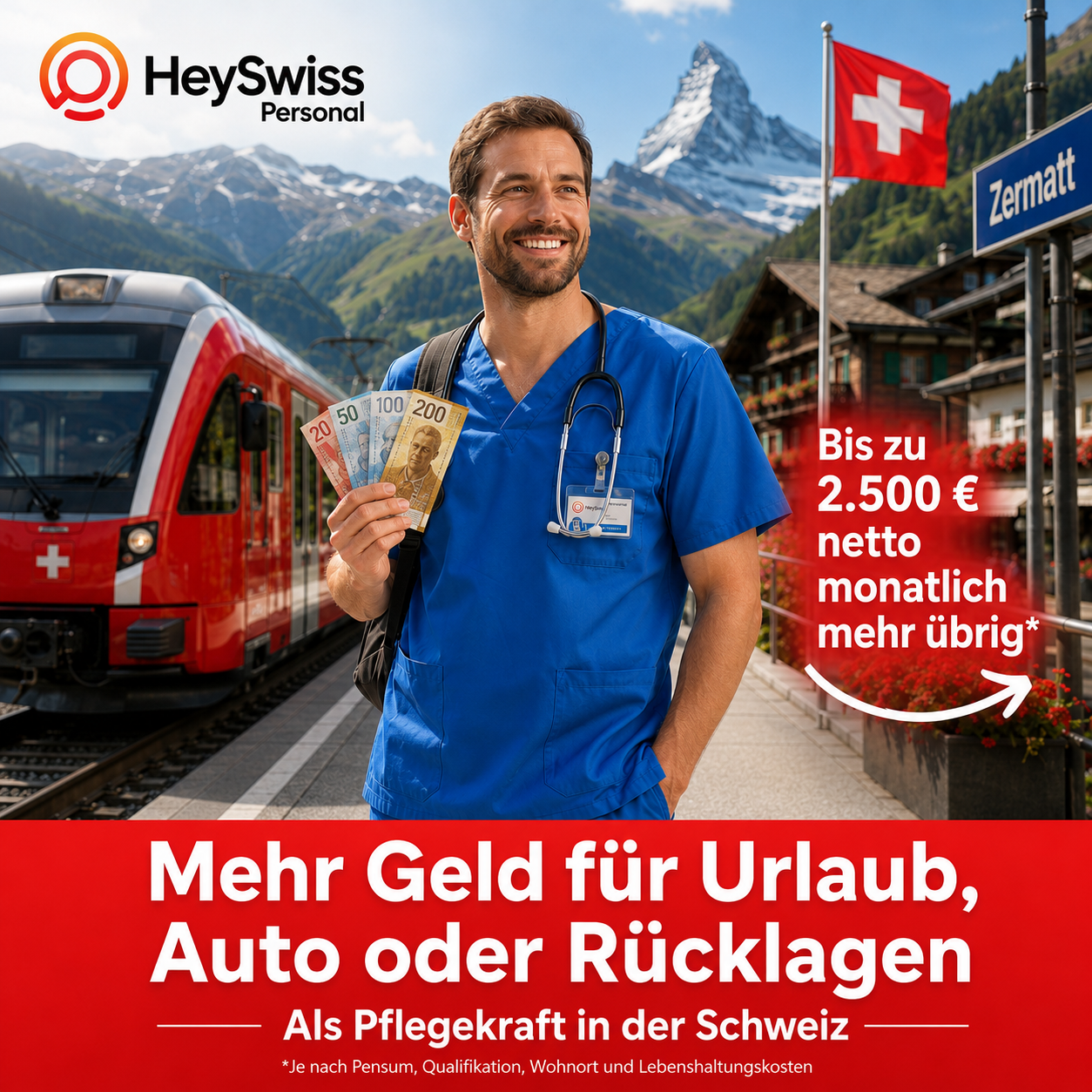 HeySwiss Personal Facebook ad