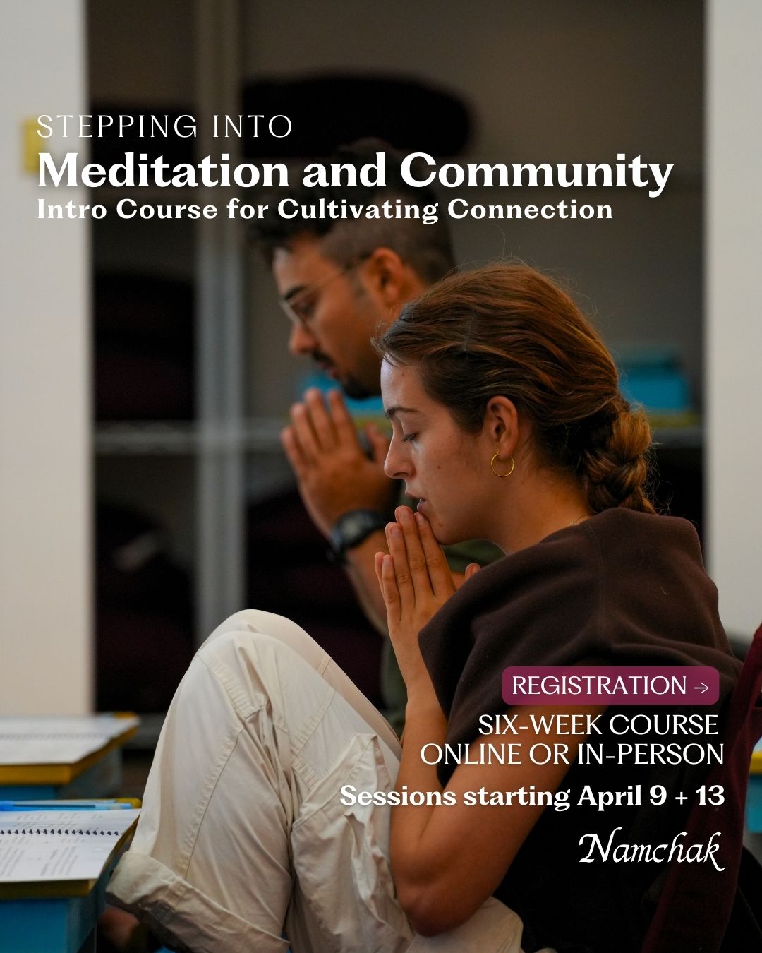 Namchak Community Facebook ad: A 6-Week Meditation Reset for the Spring