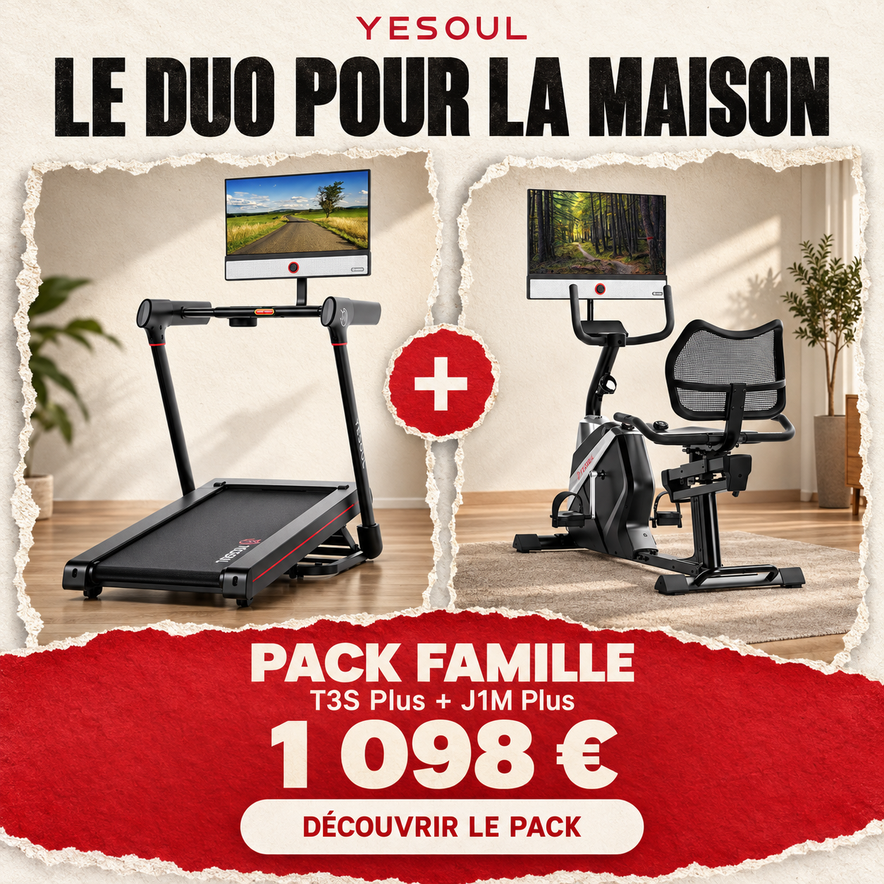 Yesoul Fitness France Facebook ad: Cet été, offrez à votre famille un espace fitness à…