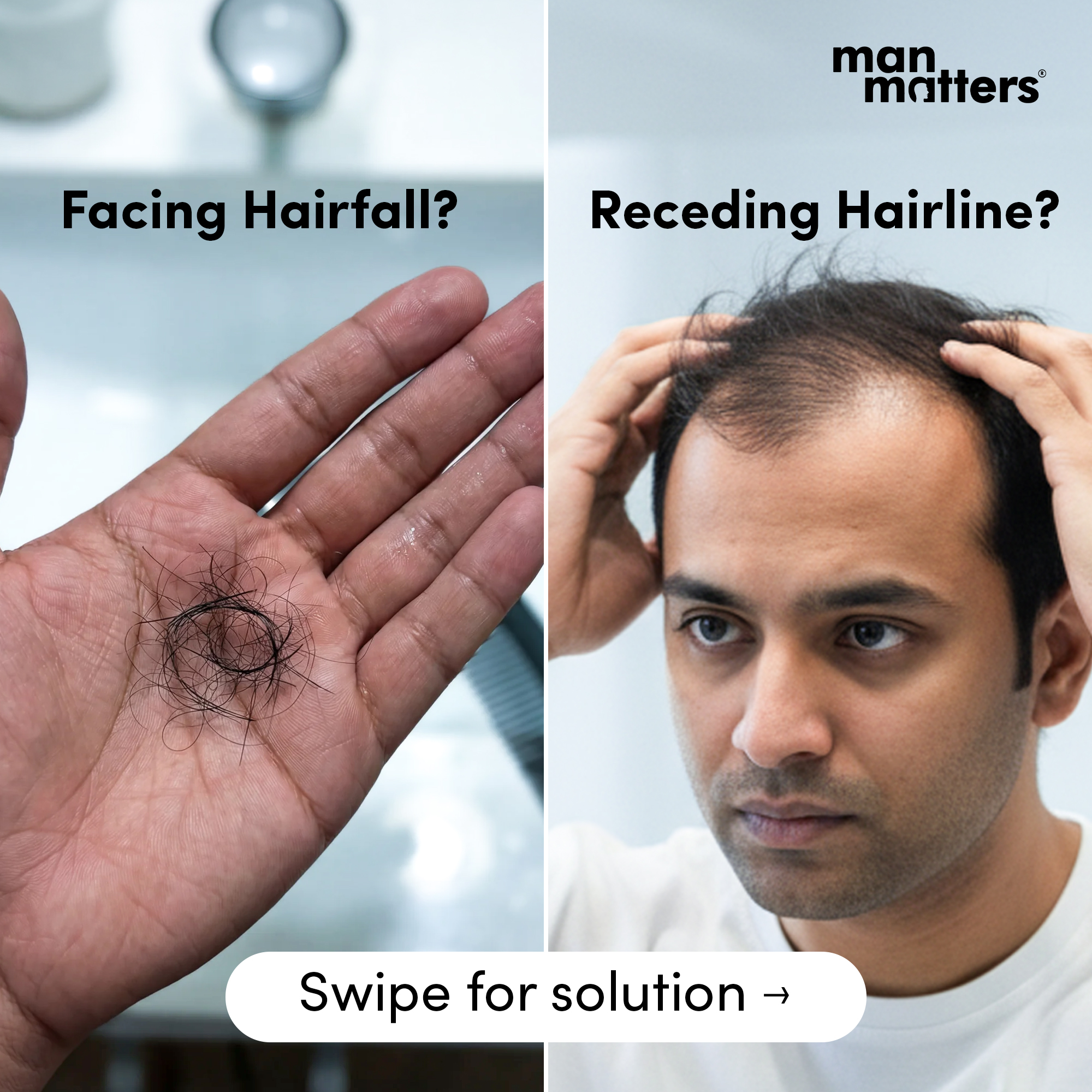 Hair Matters by Man Matters Facebook ad
