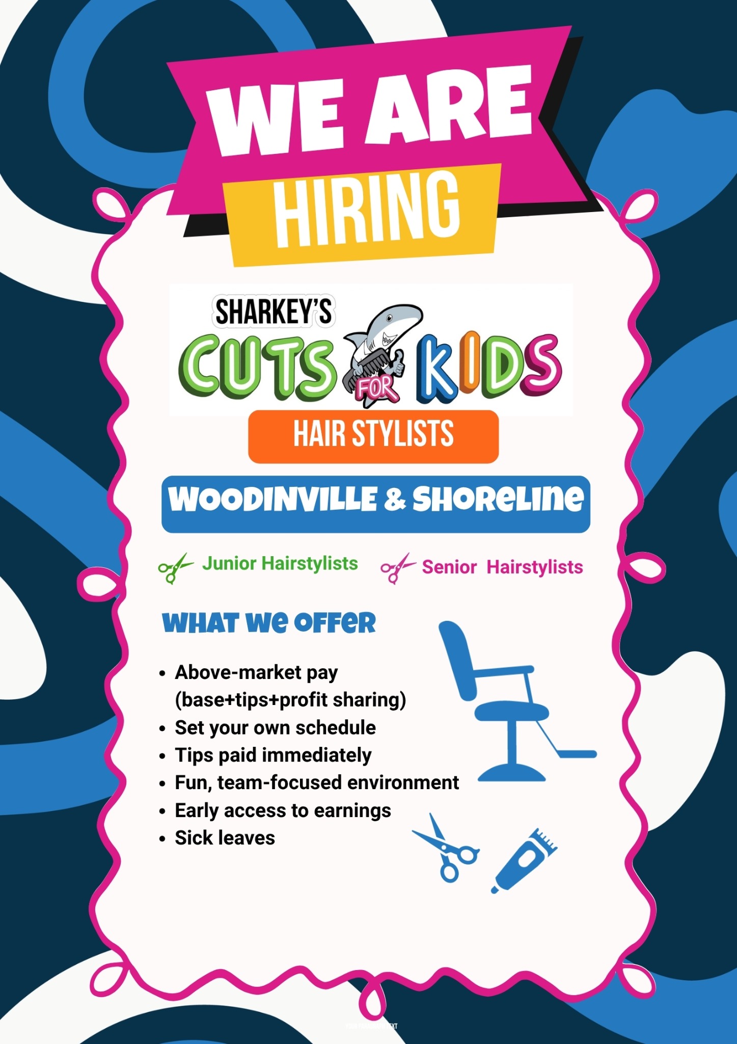 Sharkey's Cuts for Kids - Woodinville, WA Facebook ad: Sharkey's Cuts for Kids | Best Kids Hair Salon Near Me |…