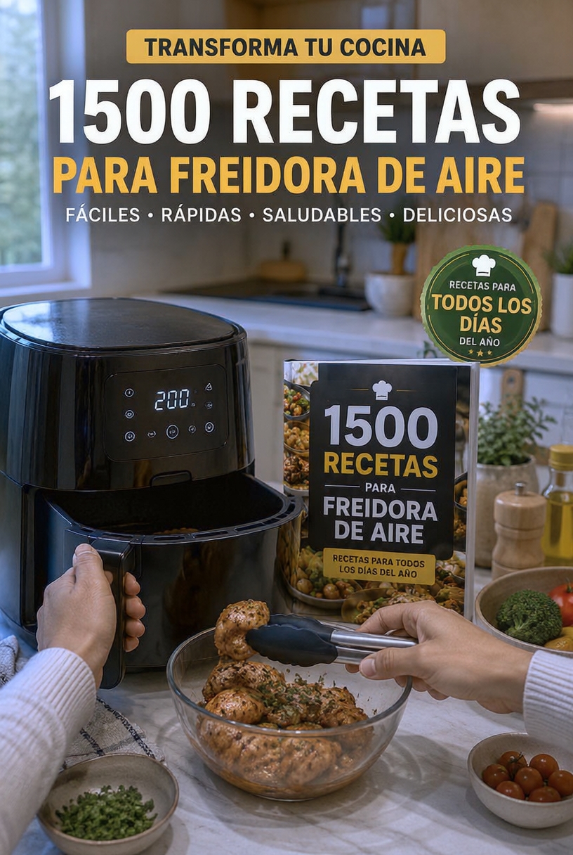 Clickfly Facebook ad: 1500 RECETAS PARA TU AIRFRAY