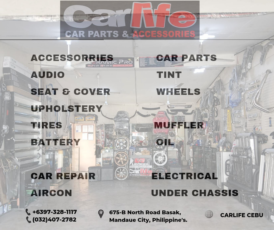 Carlife Cebu Facebook ad: Affordable car accessories in Cebu, with great services!