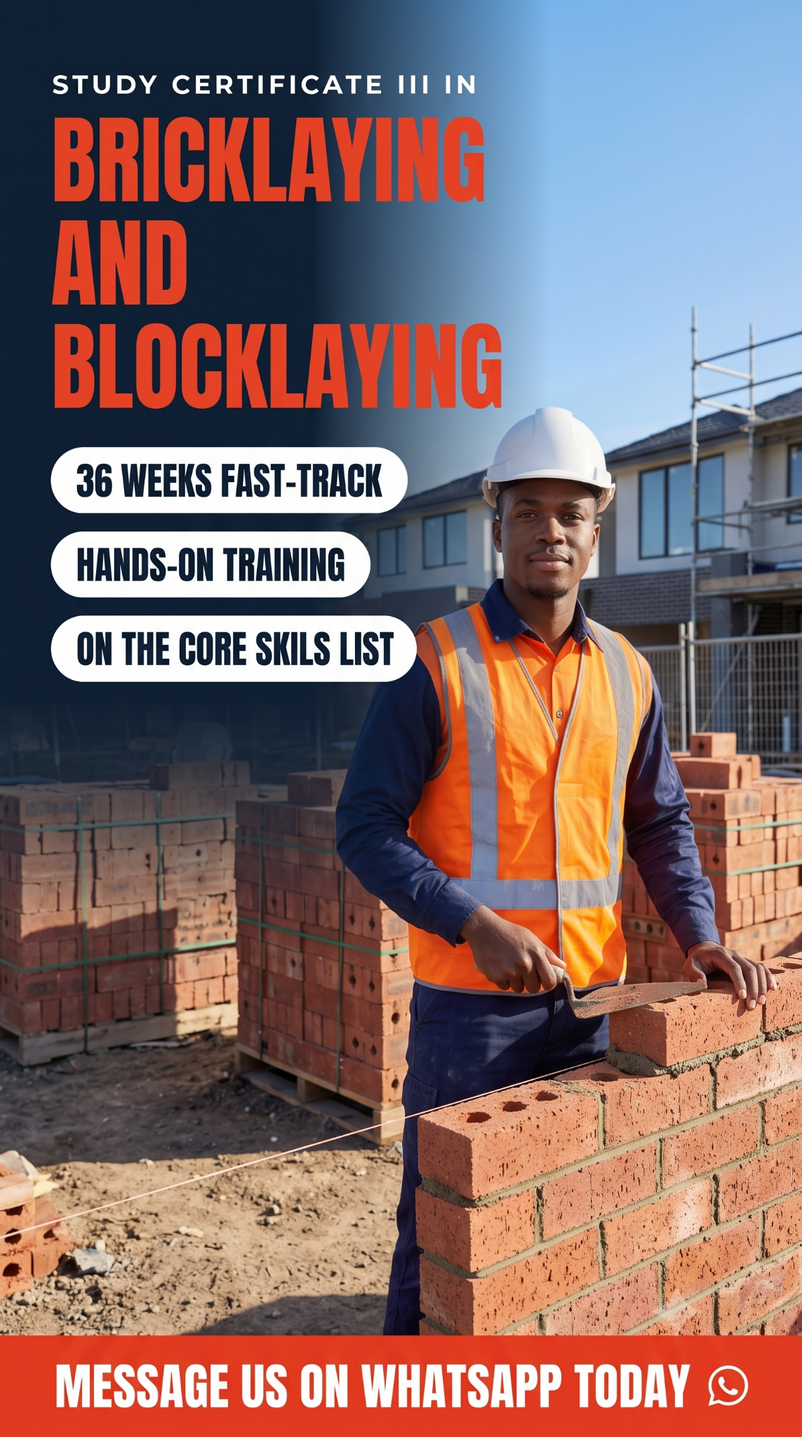 MAP Education and Visa Services Facebook ad: Bricklayers Are in Demand Across Australia