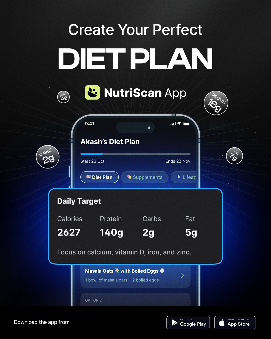 NutriScan - Track & Diet Plan Facebook ad from Apr 28, 2026