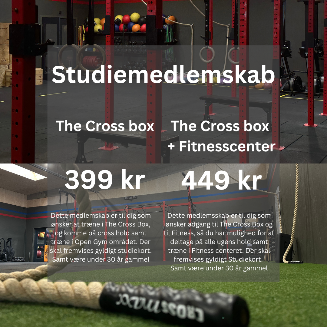 The Cross Box Aalborg Facebook ad: Studiemedlemskab