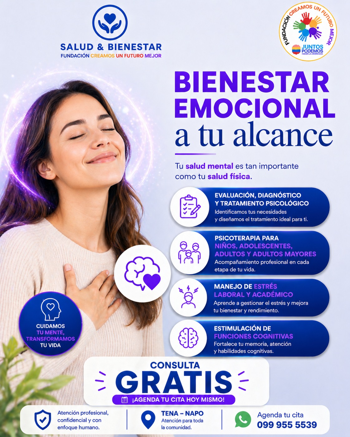 CFM Salud y Bienestar Facebook ad: Recupera tu bienestar emocional con apoyo profesional