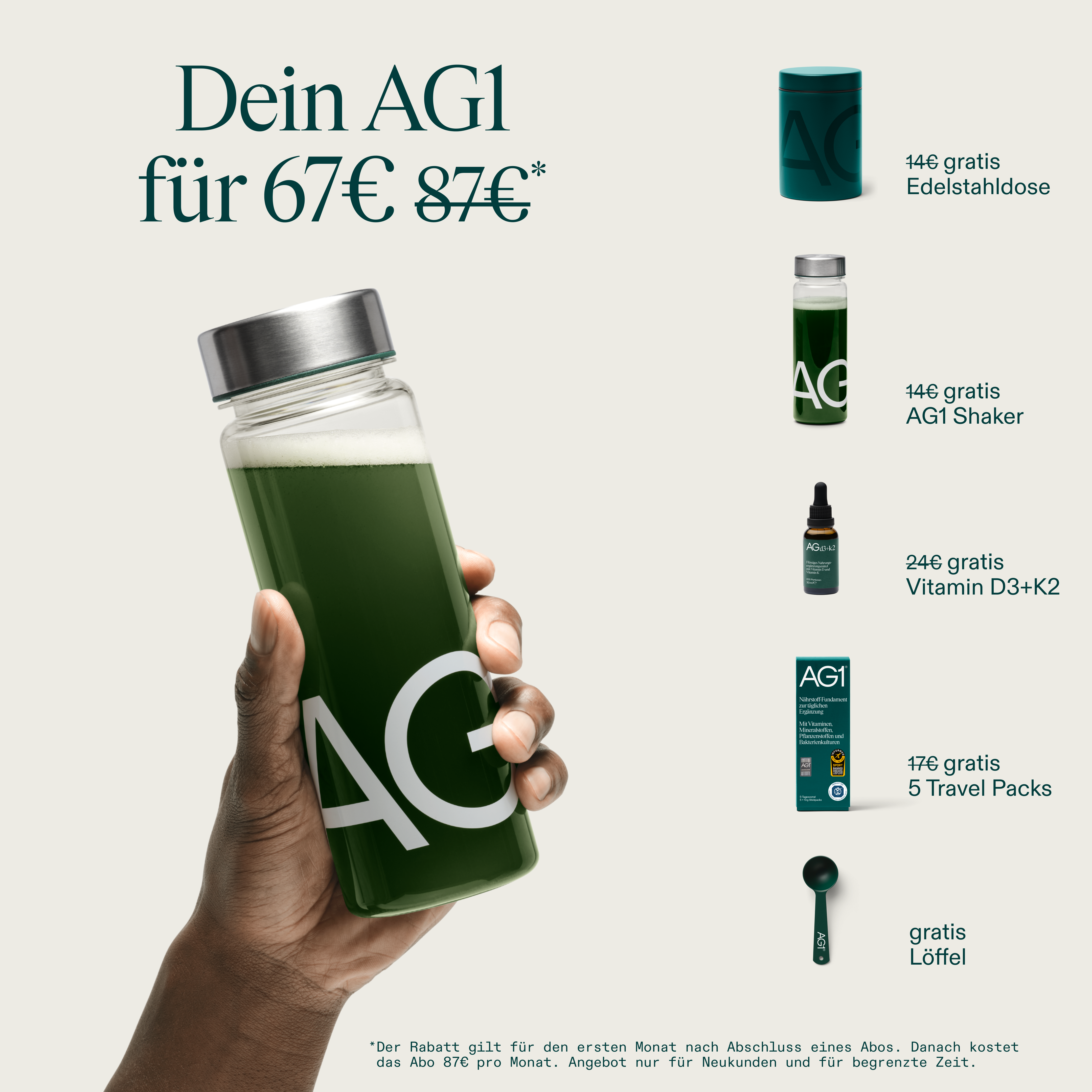 AG1 Deutschland Facebook ad