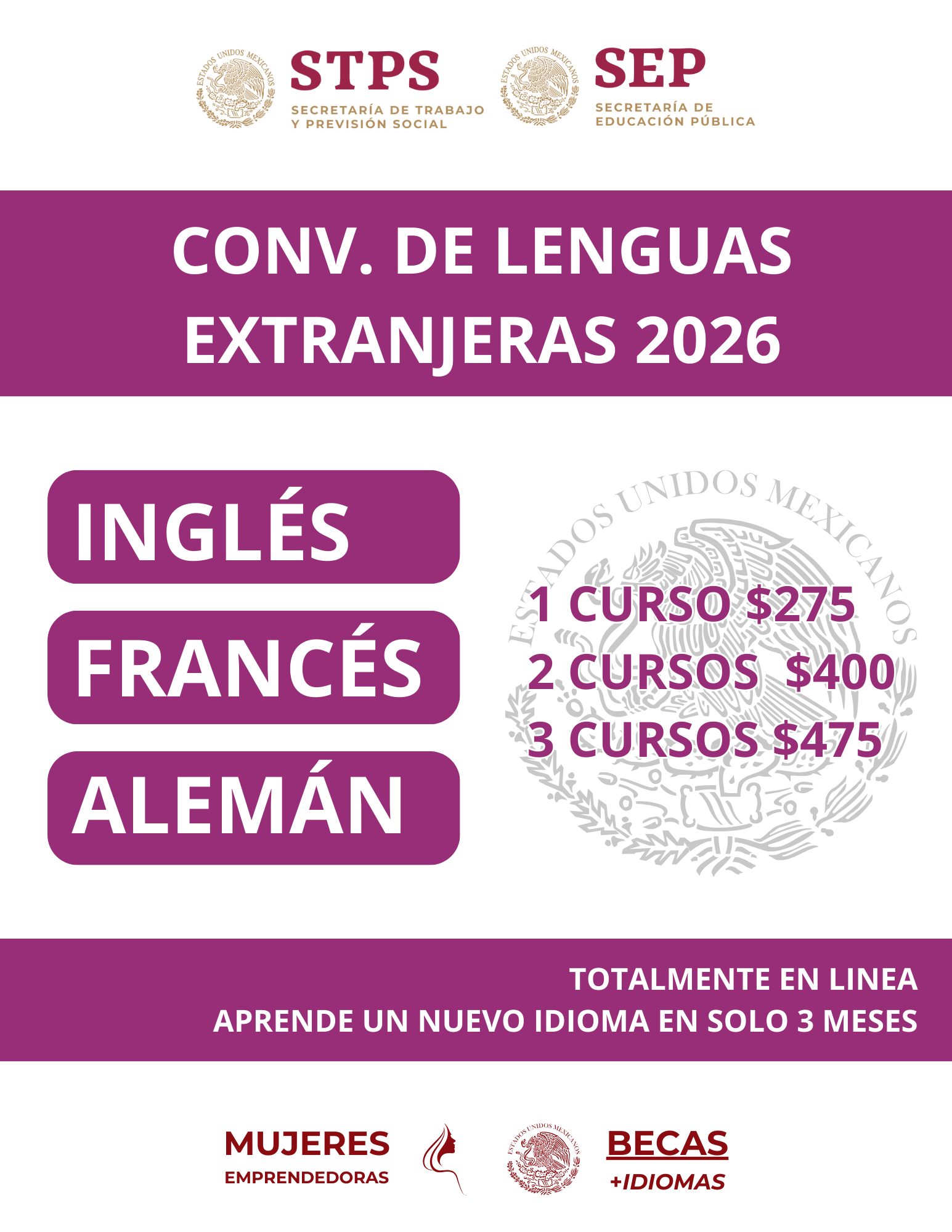 Mujeres Bilingües Facebook ad: Me interesa!