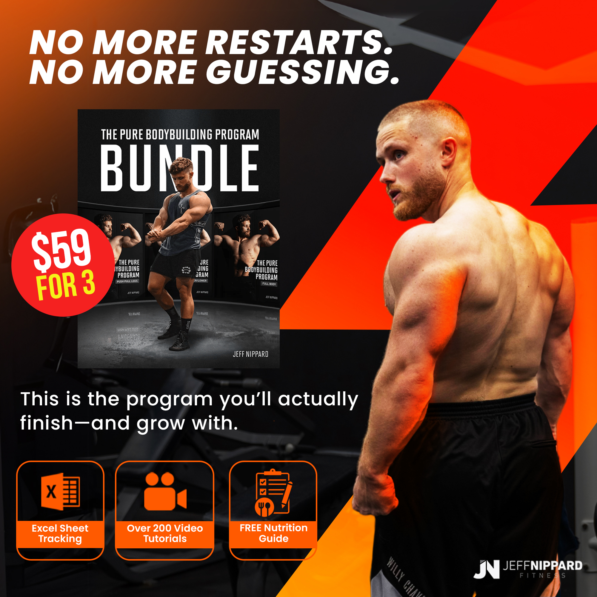 Jeff Nippard Pro Natural Bodybuilder Facebook ad