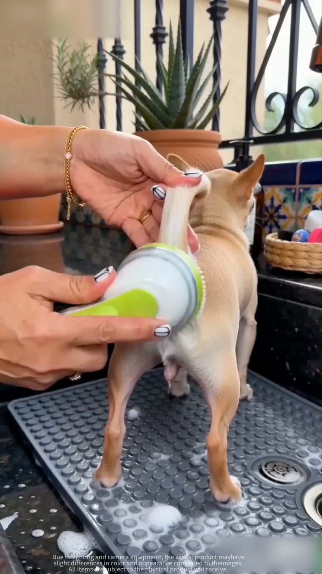 Cbliy Facebook ad: 2-in-1 Pet Bath Brush, Shampoo Dispenser & Soft Massage…