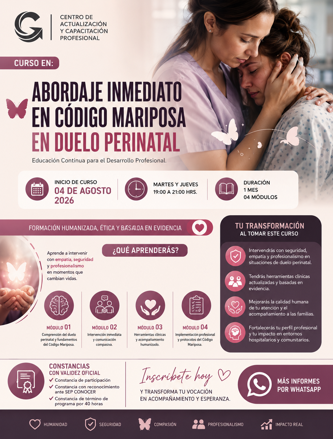 Centro de Actualización y Capacitación Profesional Facebook ad: Escríbenos Por WhatsApp