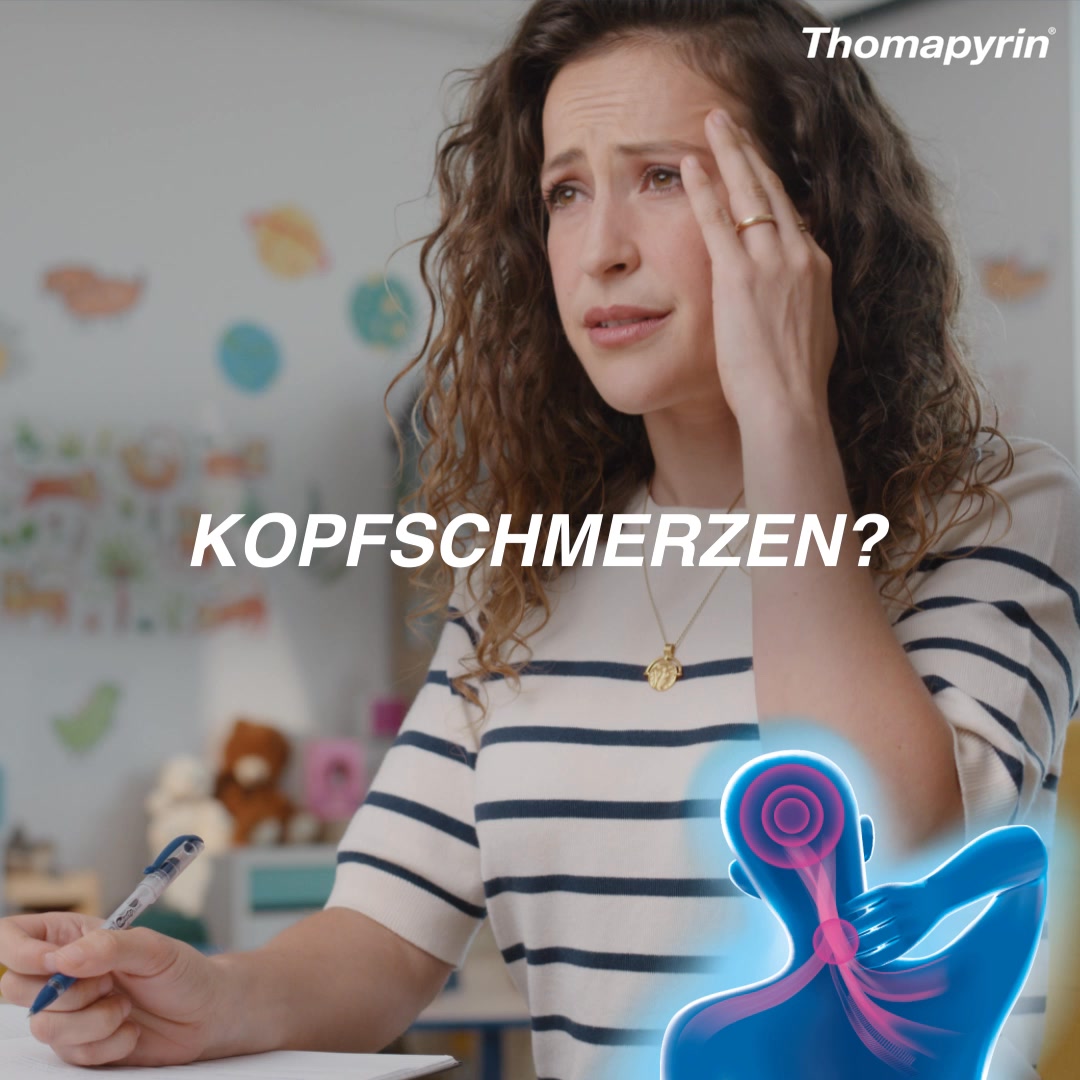 Thomapyrin Facebook ad: Schneller & stärker* als Ibuprofen 400mg