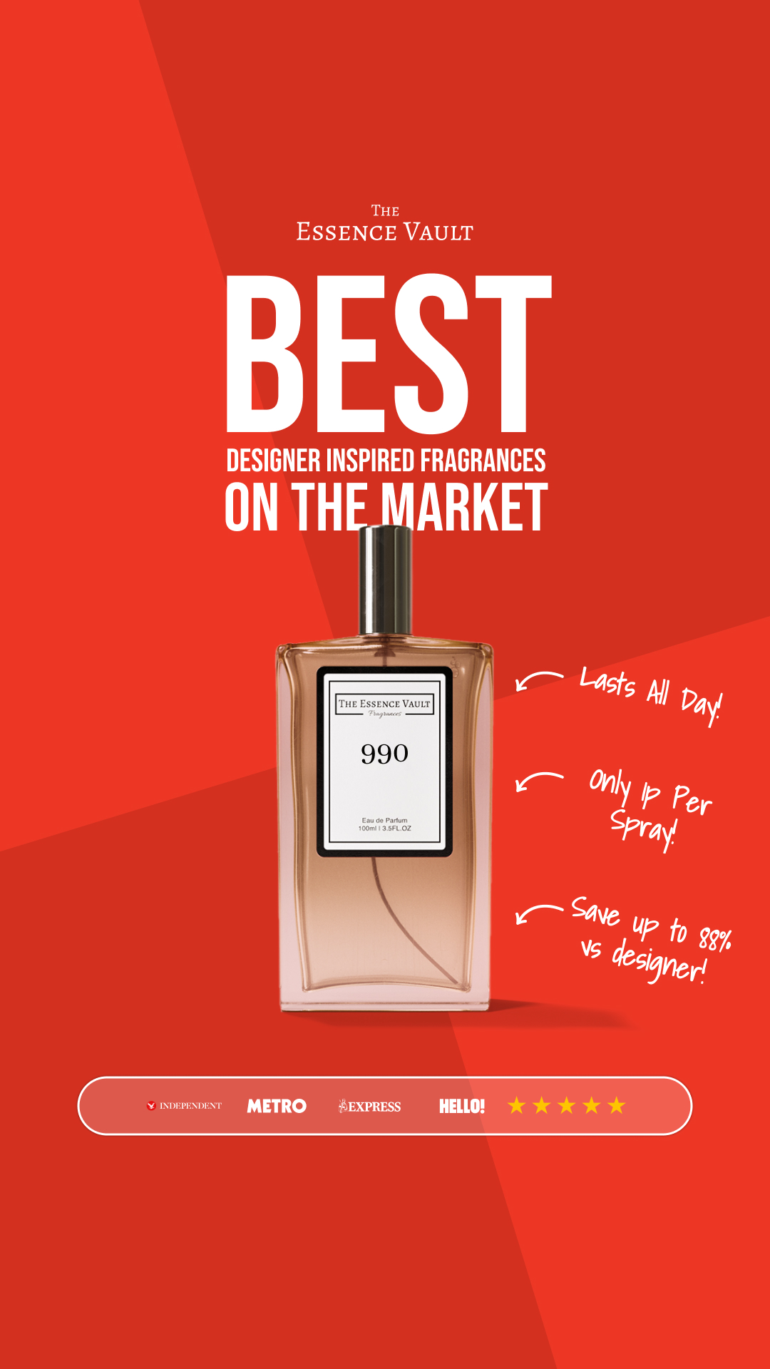 The Essence Vault Facebook ad