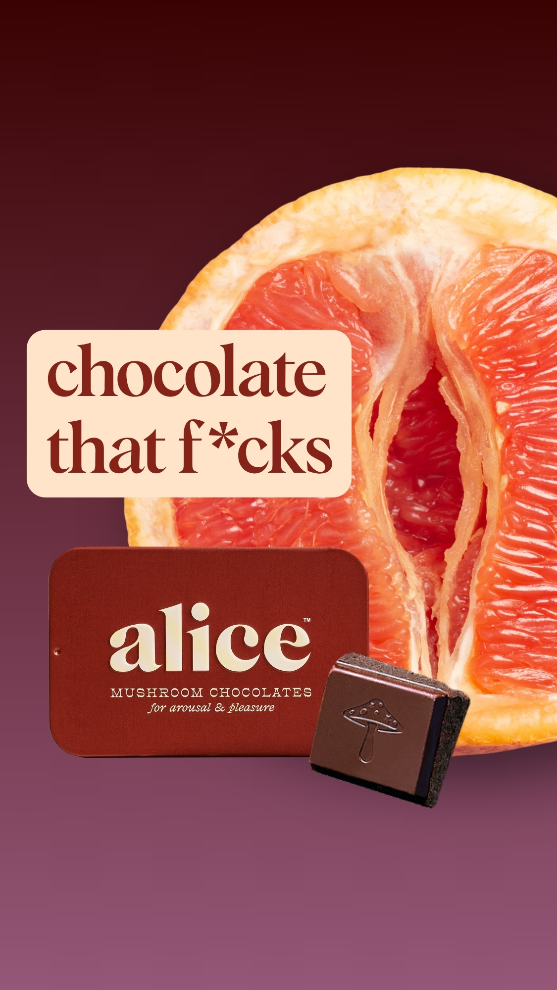 Alice Mushrooms Facebook ad