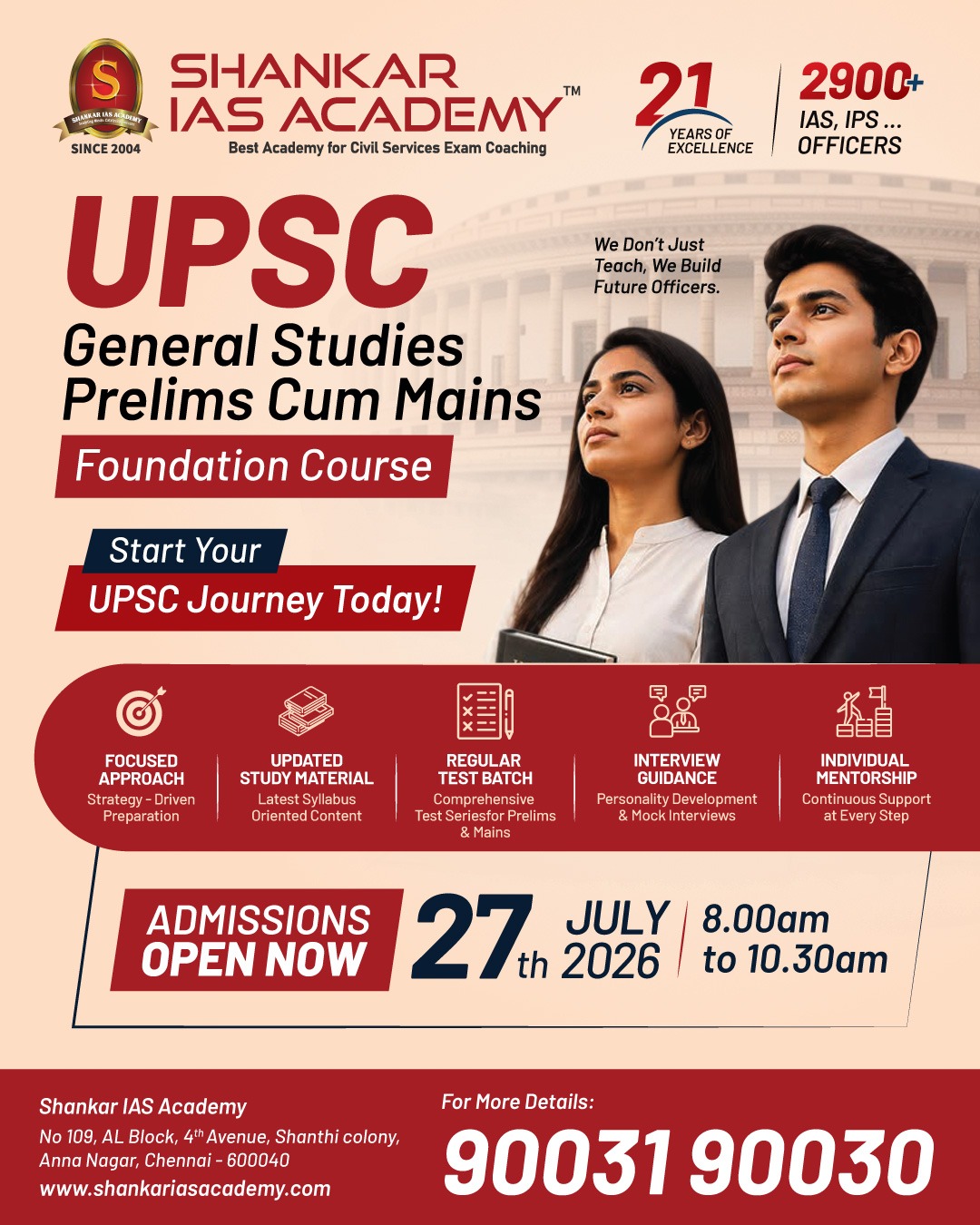 Shankar IAS Academy Facebook ad