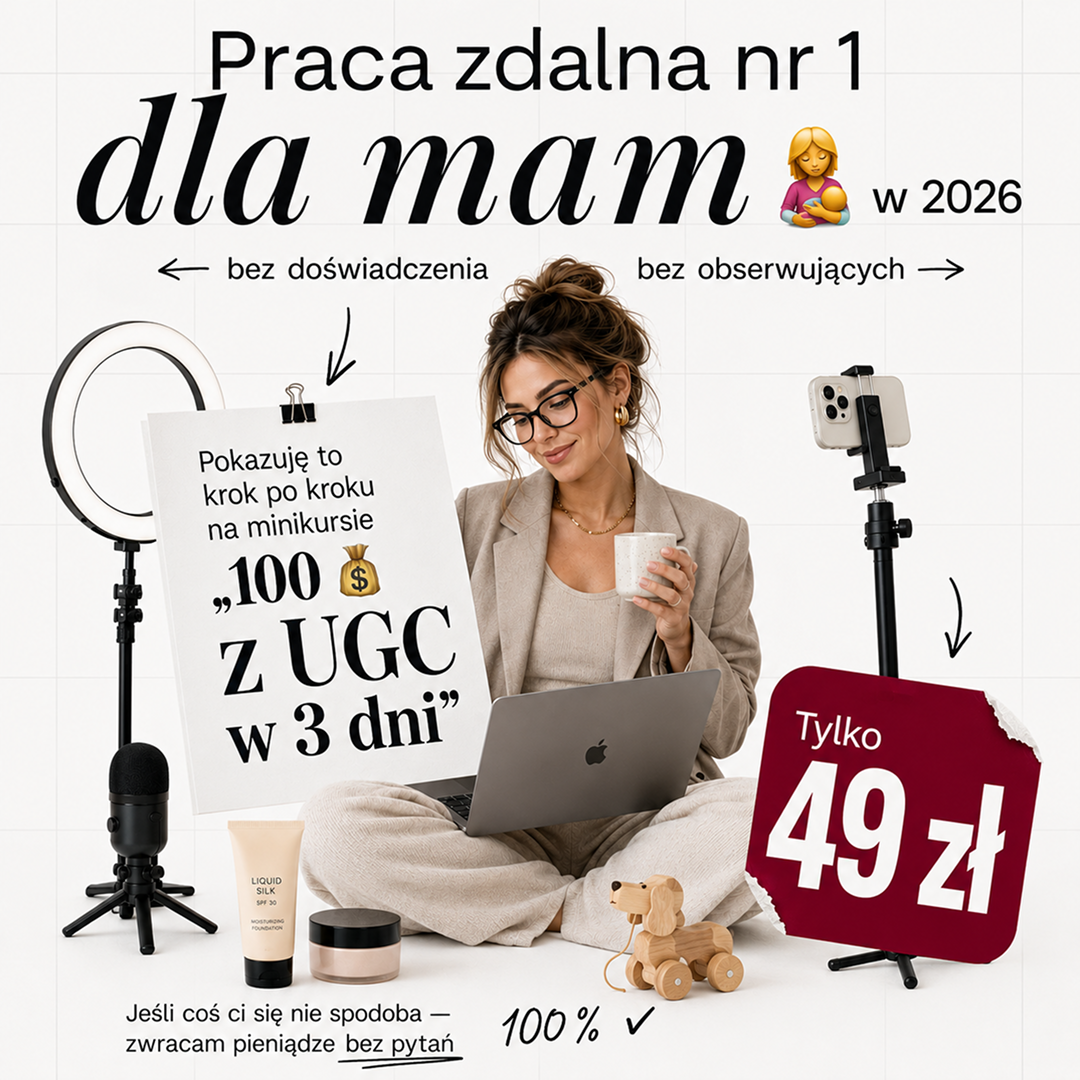 Weronika Uszko Facebook ad: 3-dniowy mini-kurs online o UGC