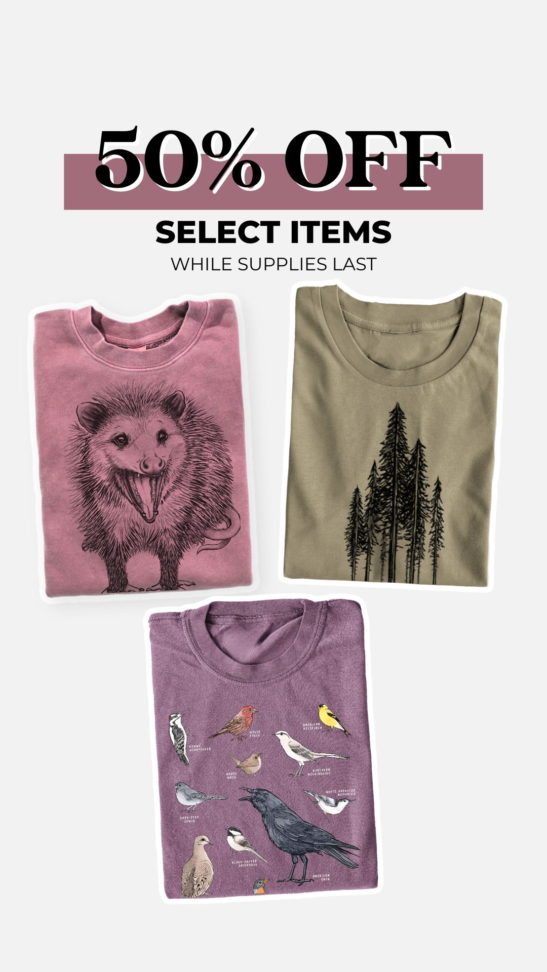 Because Tees Facebook ad