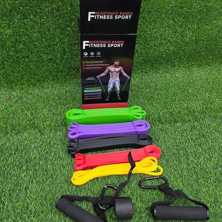 Kiosh fitness and gym Kenya Facebook ad: 5Pc resistance bands set ksh 4,000