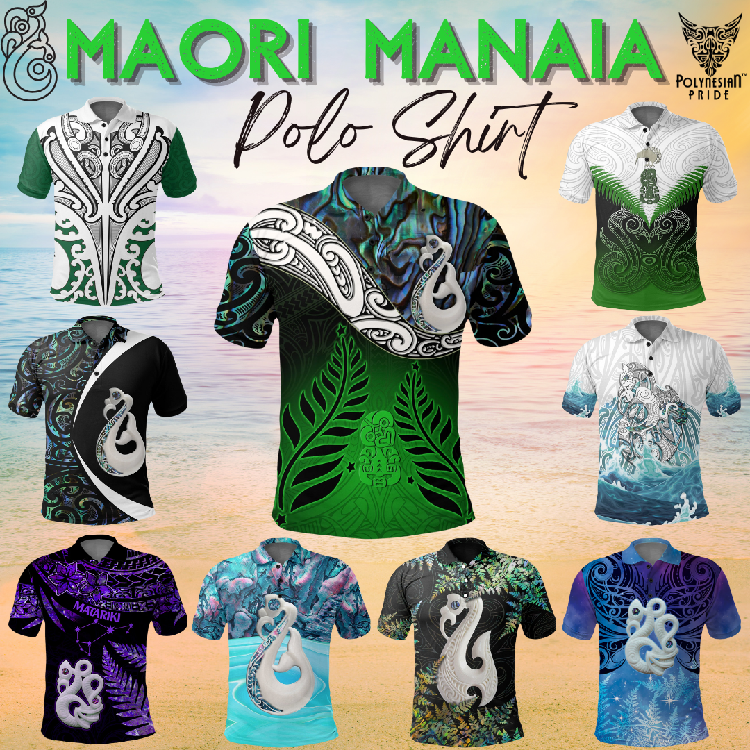 100% New Zealand Facebook ad: Maori Manaia Polo Shirt