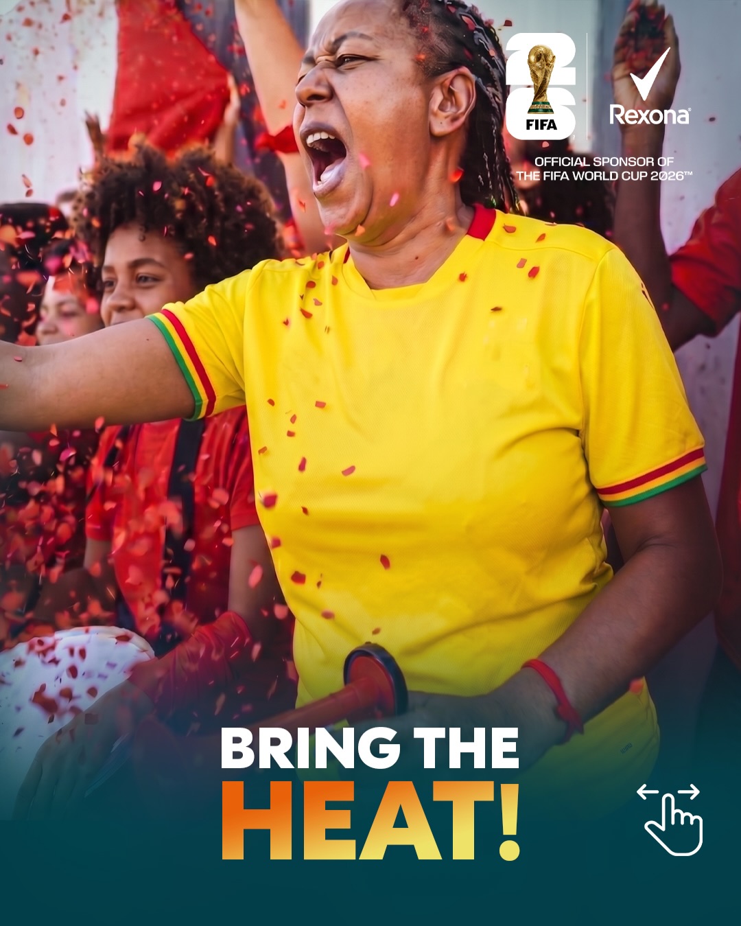 Rexona Facebook ad: Every match brings the heat.