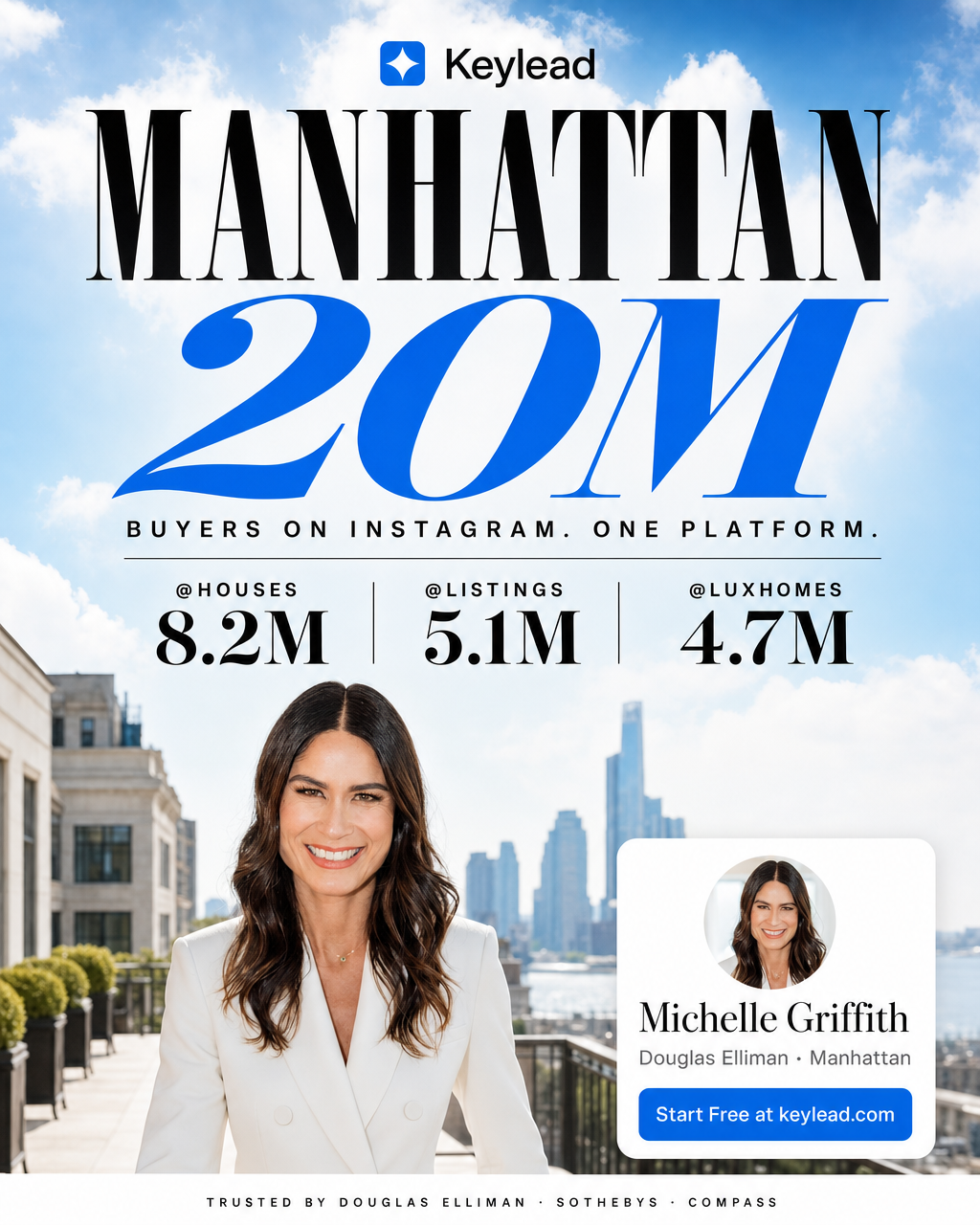 Keylead Facebook ad: Get Featured Like the Top 1%
