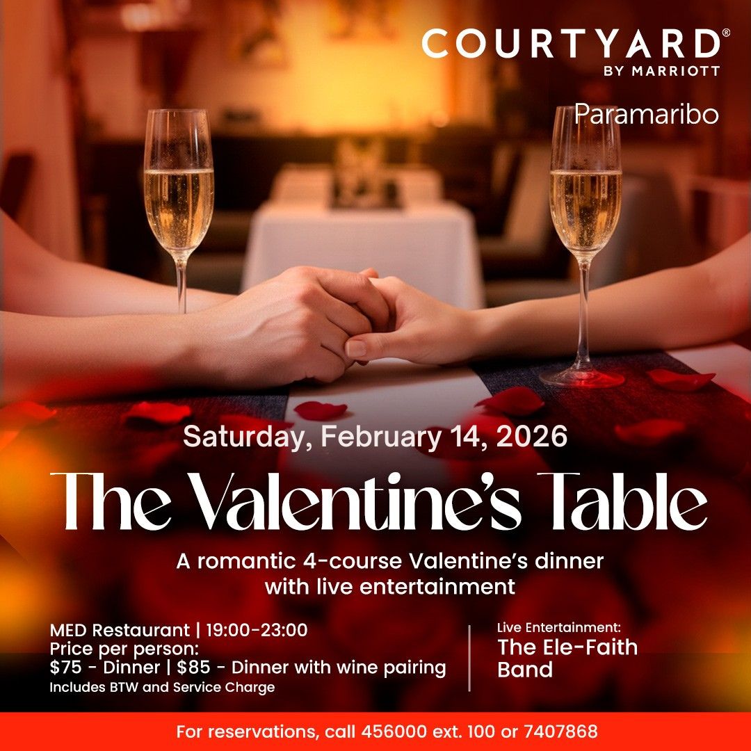Courtyard Marriott Paramaribo Facebook ad: Set the table for love.