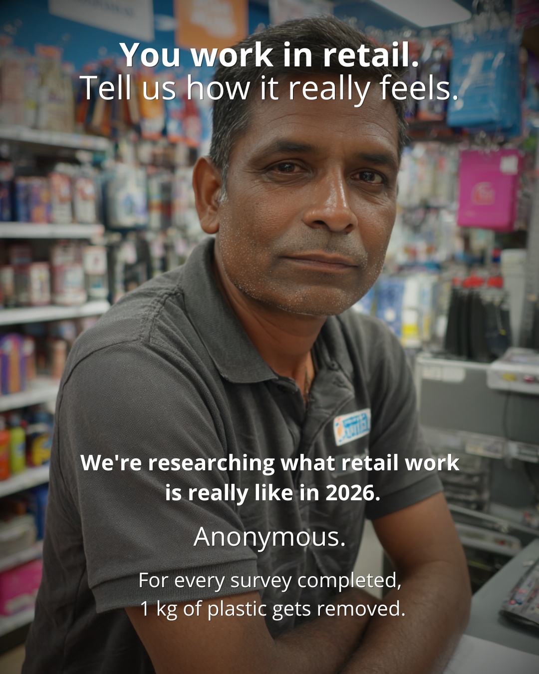 Retail Worker Research Facebook ad: Take the survey →