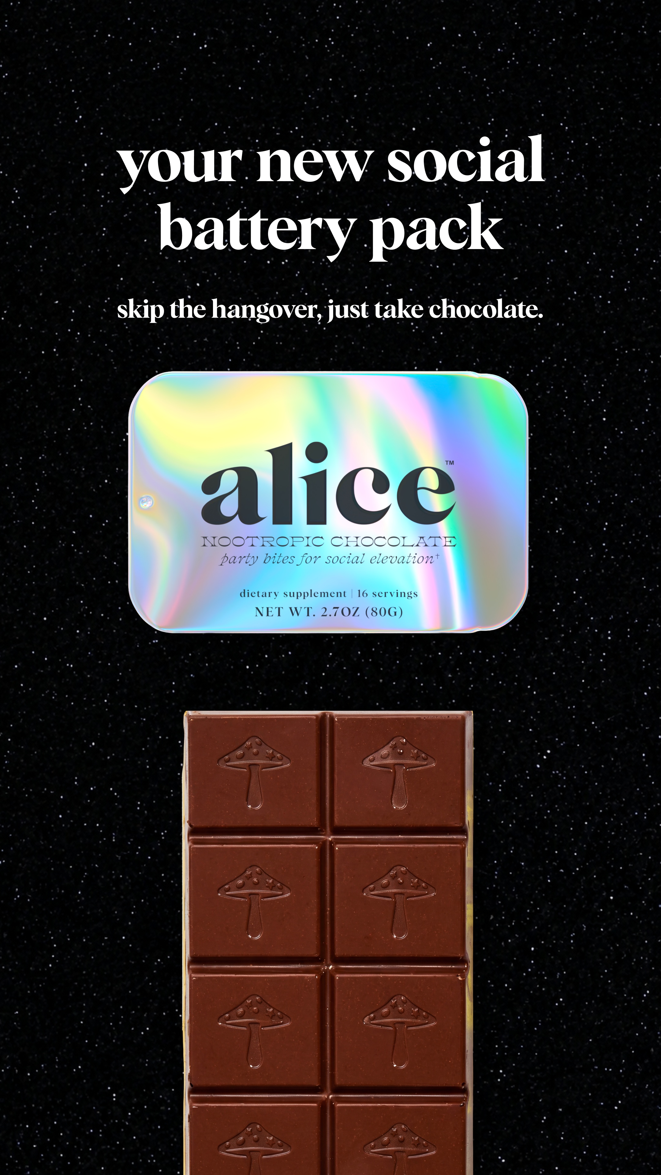 Alice Mushrooms Facebook ad