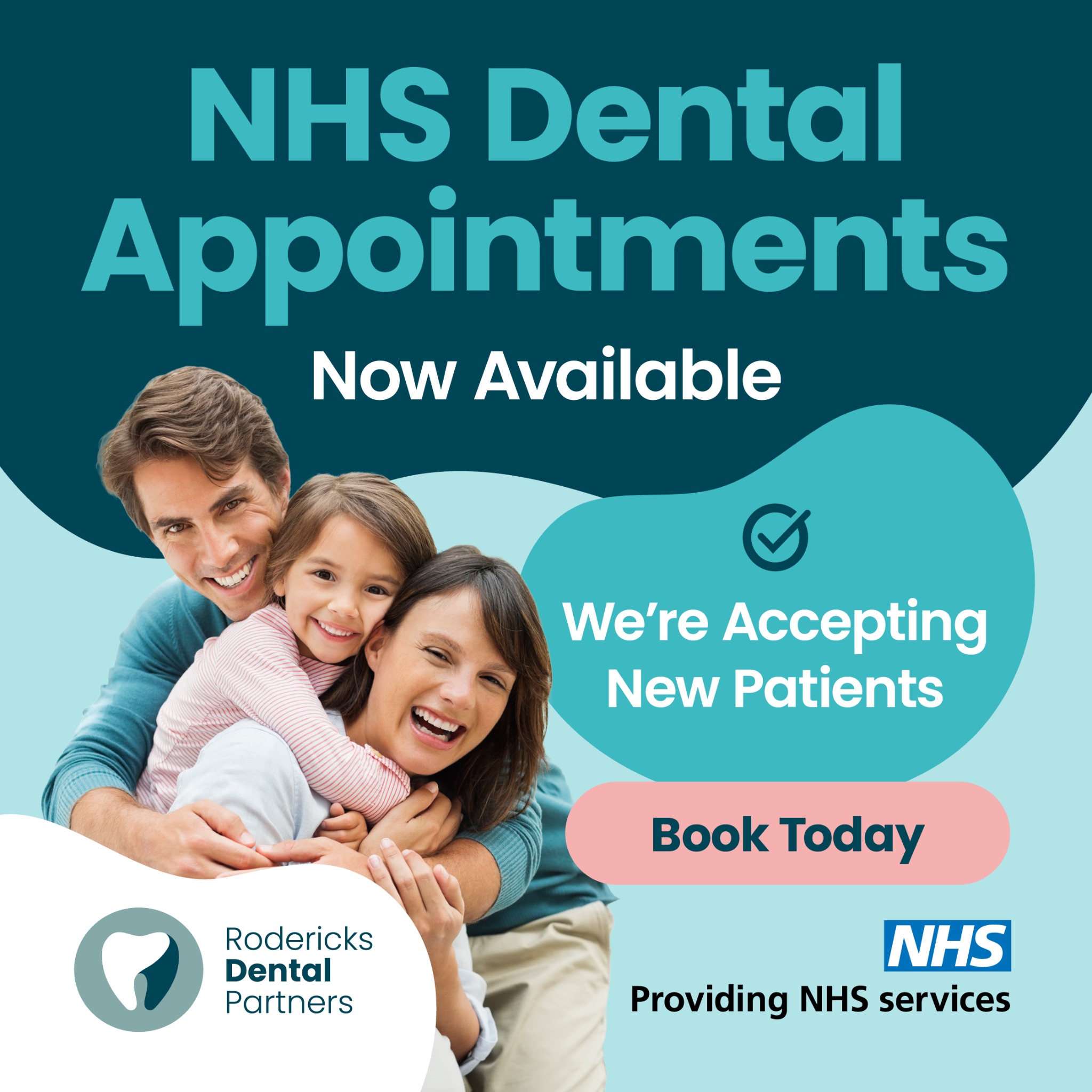 Park Road Dental Care Facebook ad: NHS Dental Appointments Available