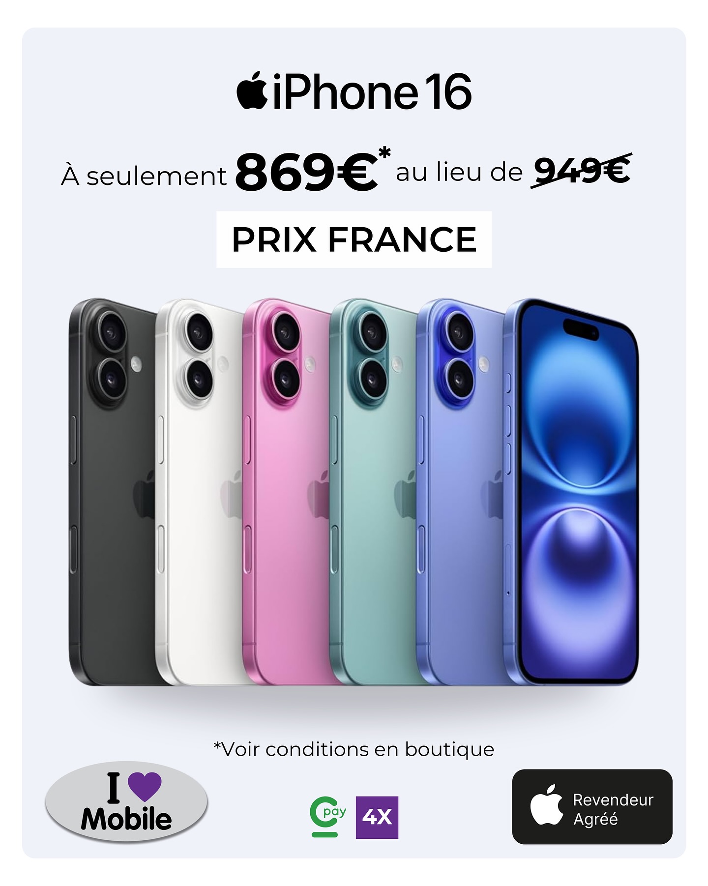 I Love Mobile Guadeloupe Facebook ad: La promo iPhone 16 est PROLONGÉE chez I…