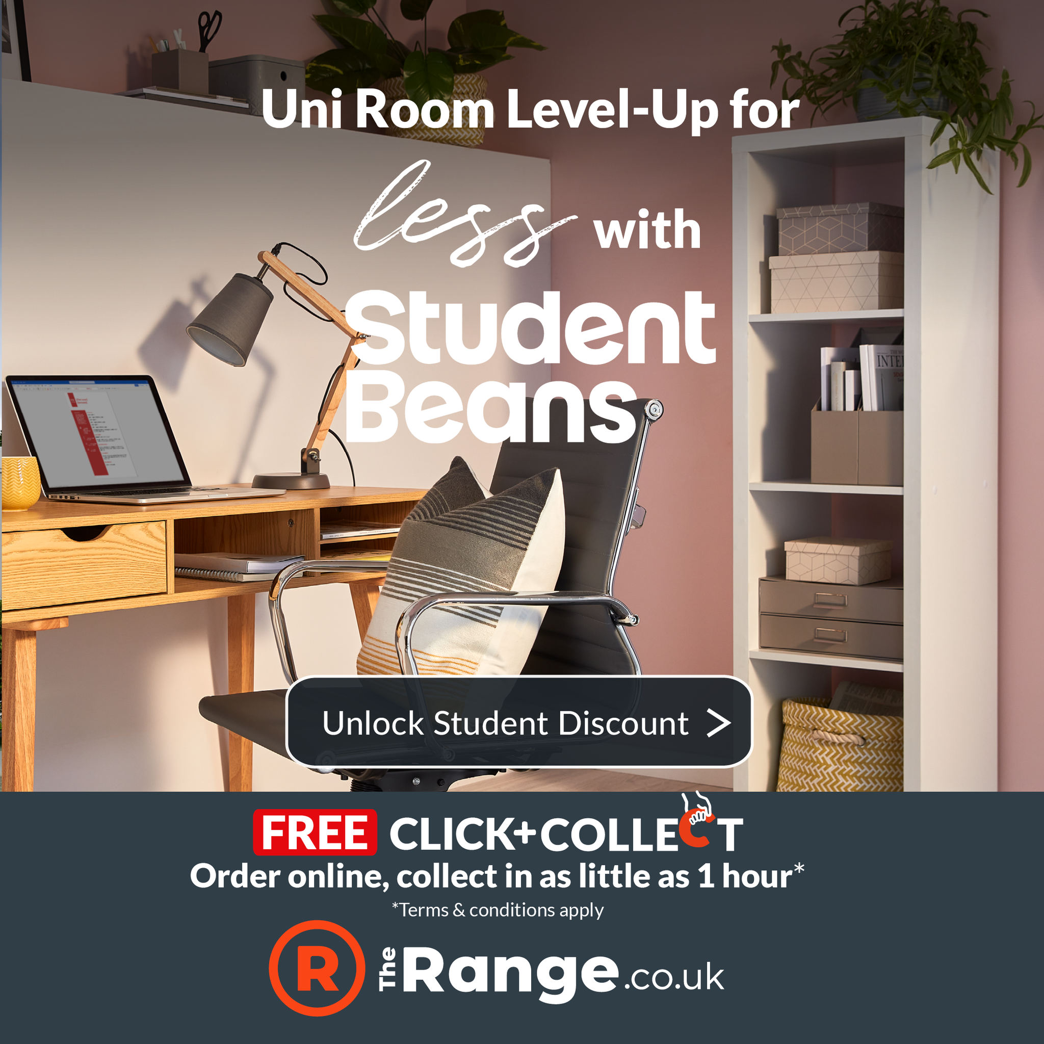 The Range Facebook ad: Free 1-Hour Click & Collect