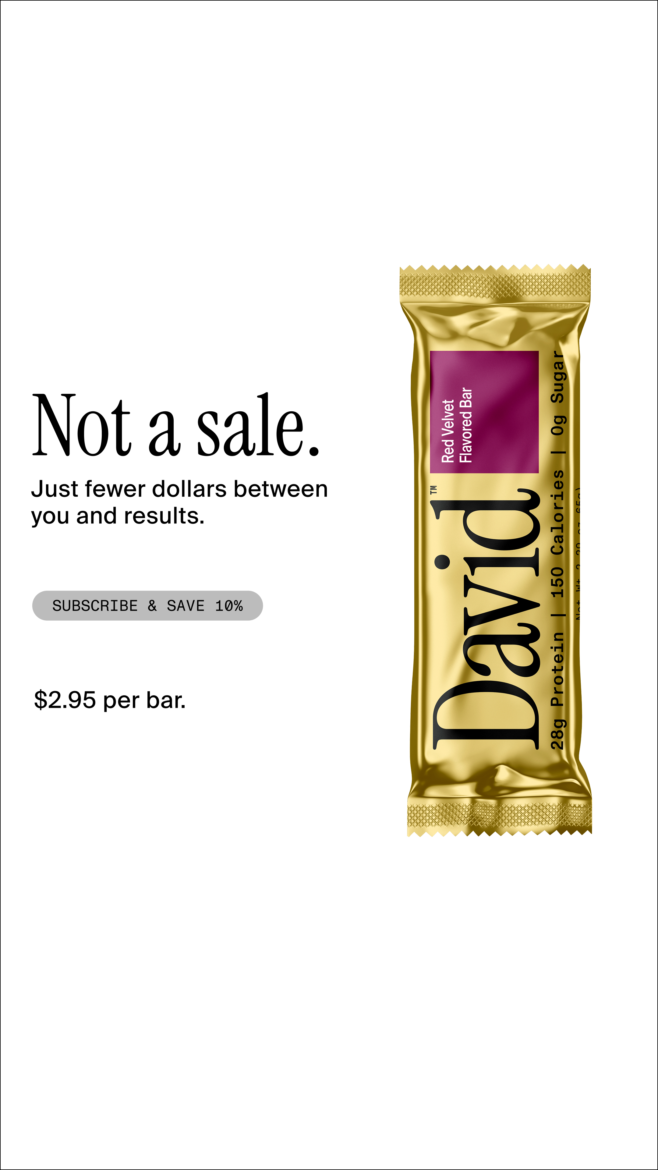 David Protein Facebook ad