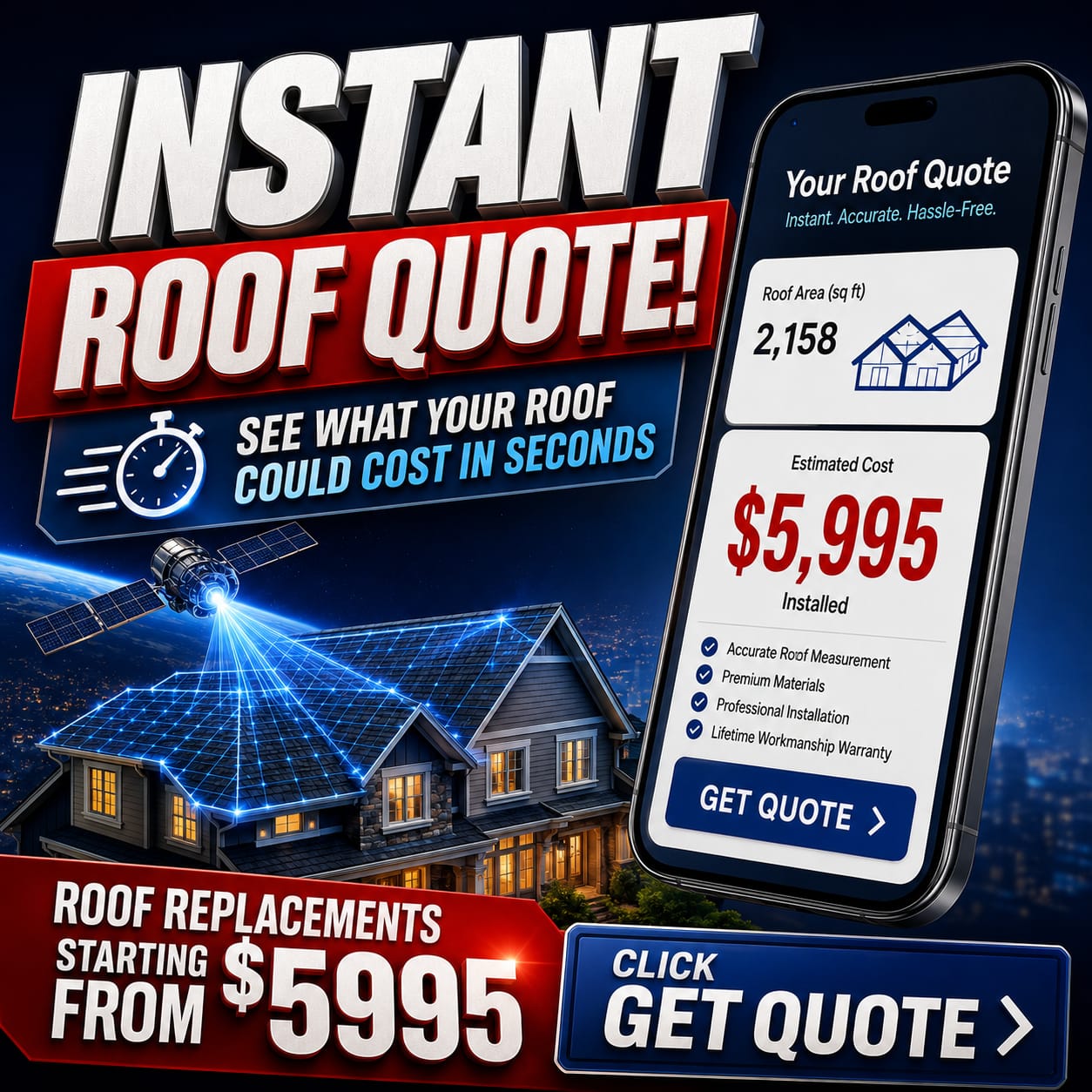 Cowboys Roofing and Exteriors Facebook ad