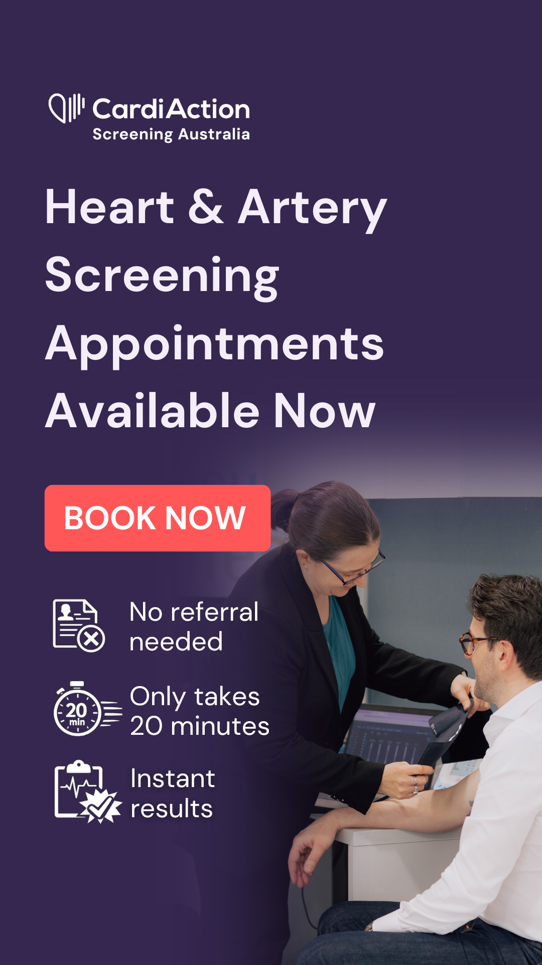 CardiAction Screening Australia  Facebook ad