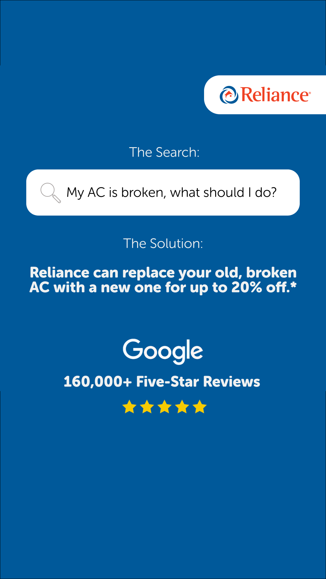 Reliance Home Comfort Facebook ad from Jul 6, 2026