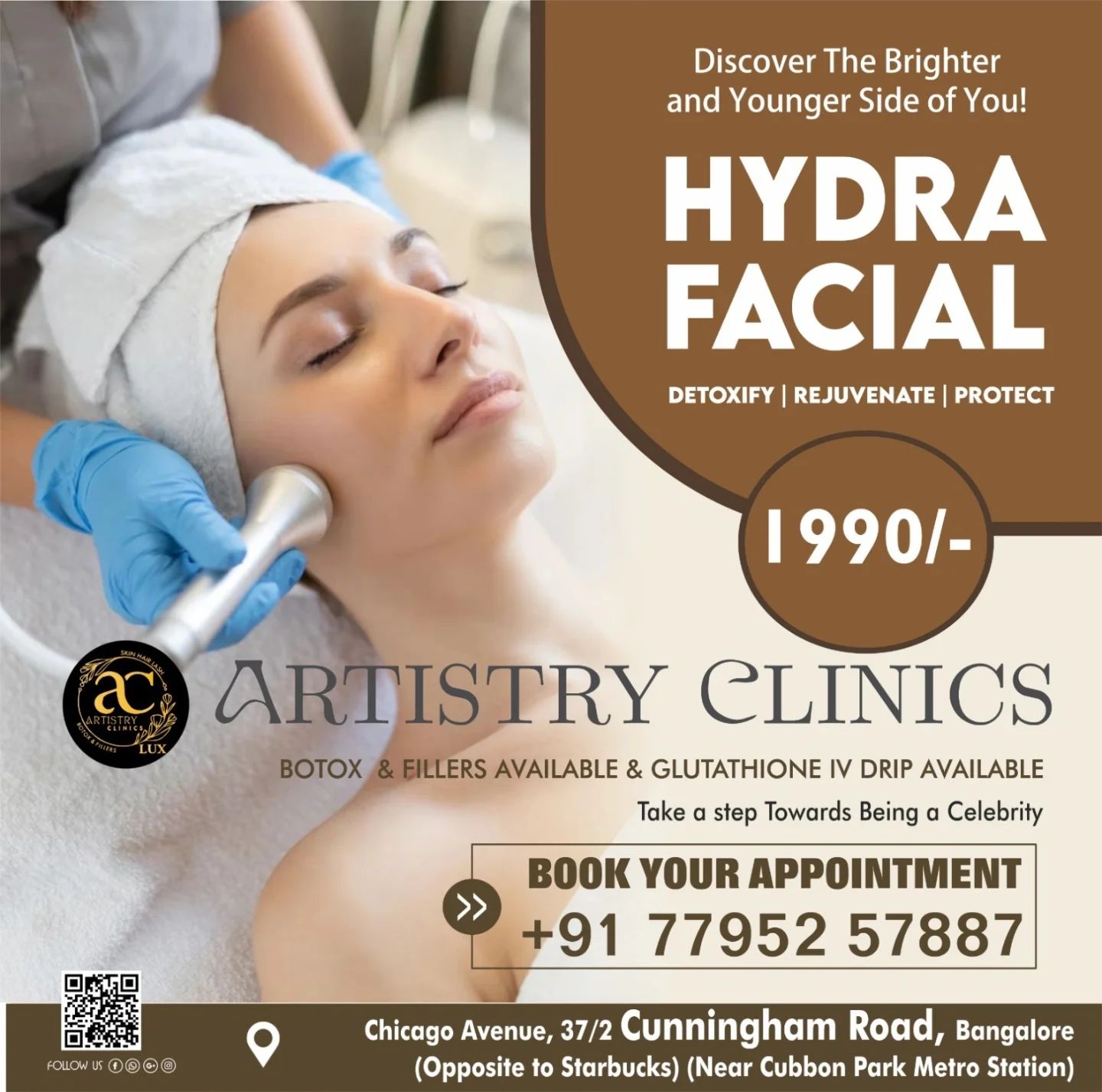 Artistry Clinics lux Facebook ad