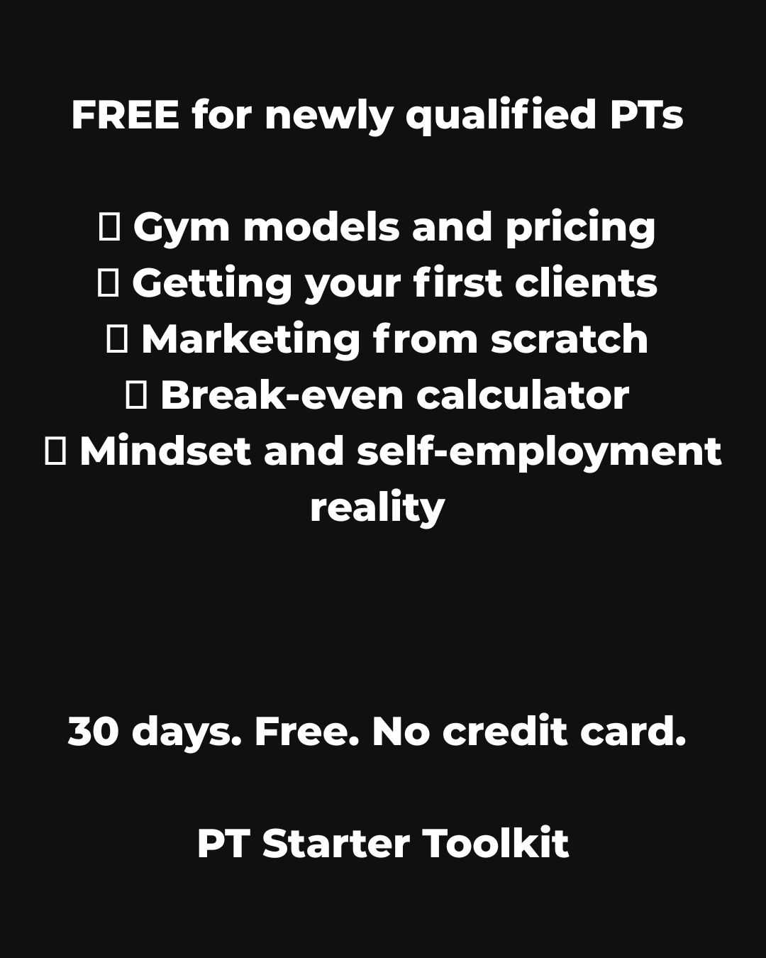 PT Mentor Academy Facebook ad: The PT Starter Toolkit, Free Instant Access