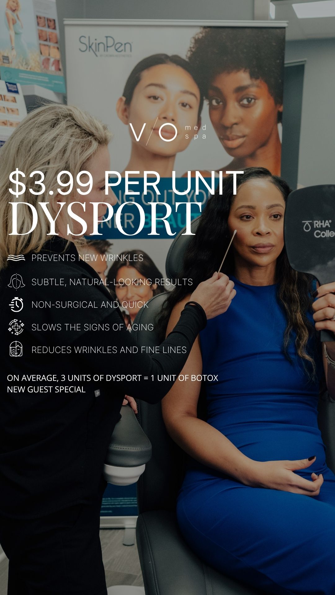 VIO Med Spa Huntersville Facebook ad: Refined for $3.99/Unit
