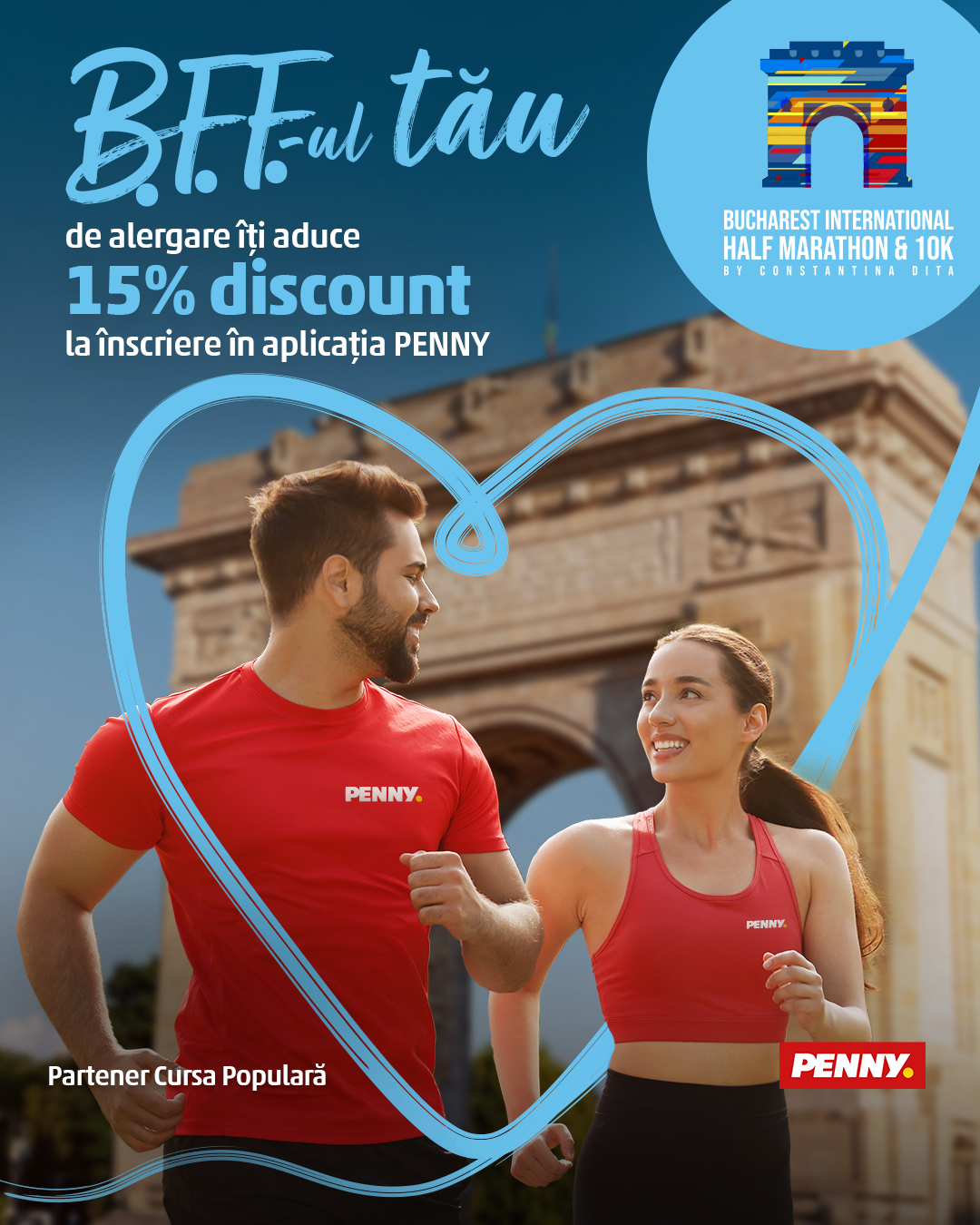 PENNY Romania Facebook ad: Fiecare cursă înseamnă energie