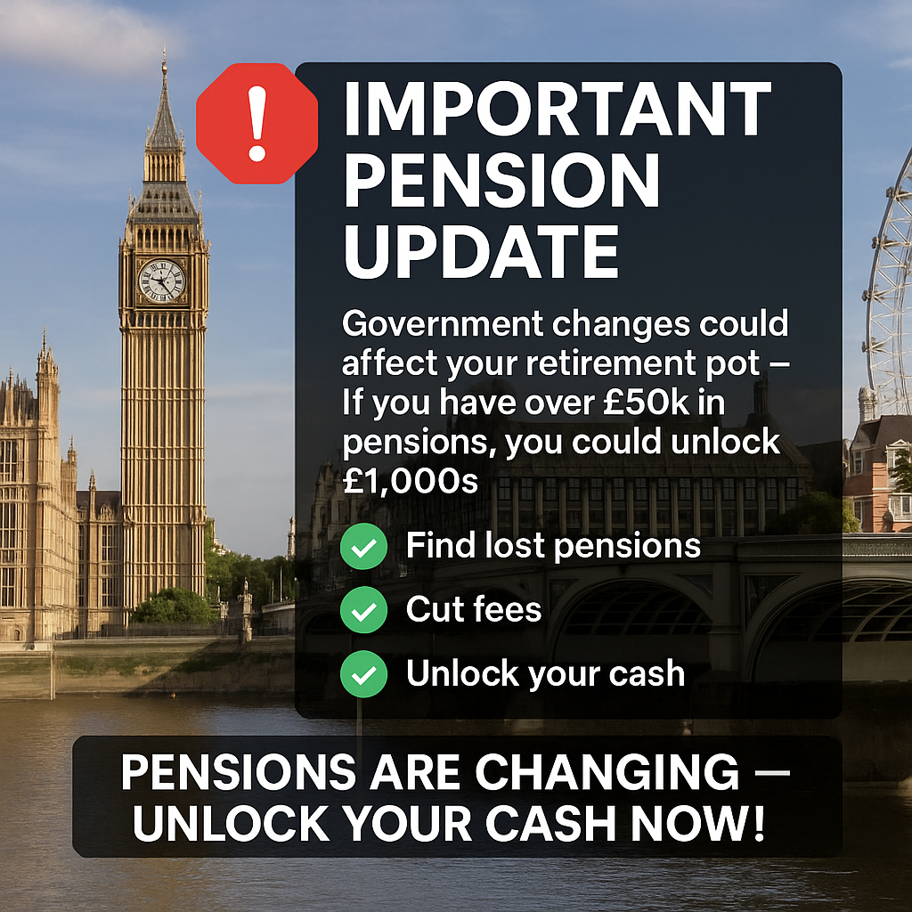 The Finance Review Facebook ad: Release The Tax Free Cash In Your Pension