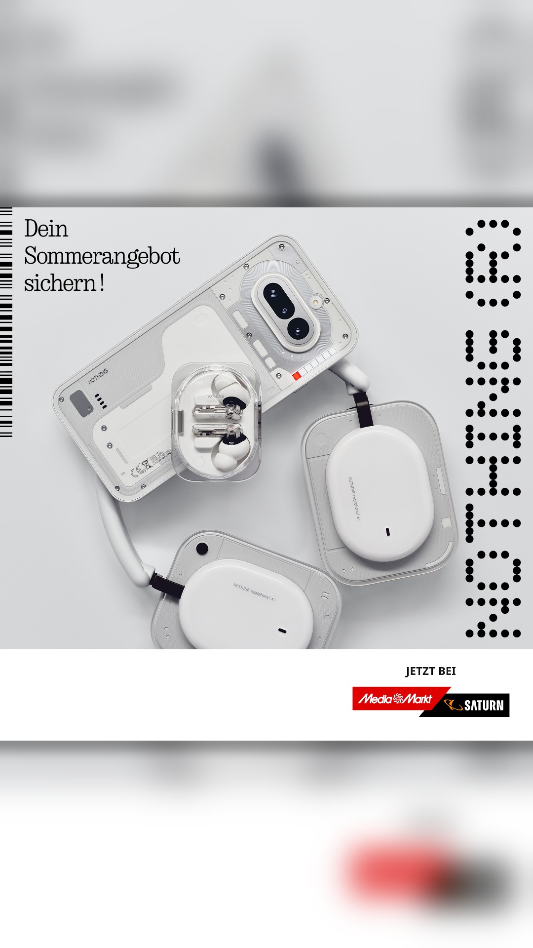 Nothing Technology Facebook ad: Jetzt Phone (4a) für 333 € sichern