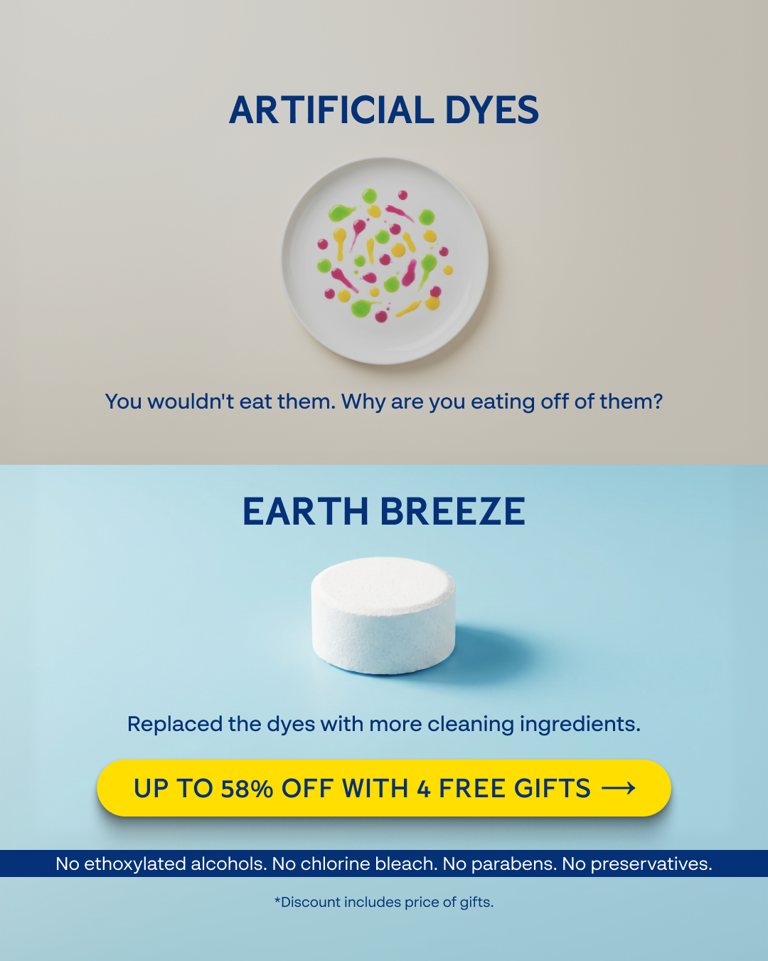 Earth Breeze Facebook ad