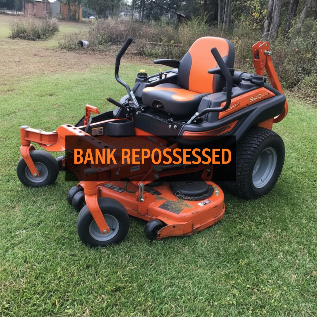 Everyday Wonders Facebook ad: Bank Repossessed Lawn Mowers, Learn More