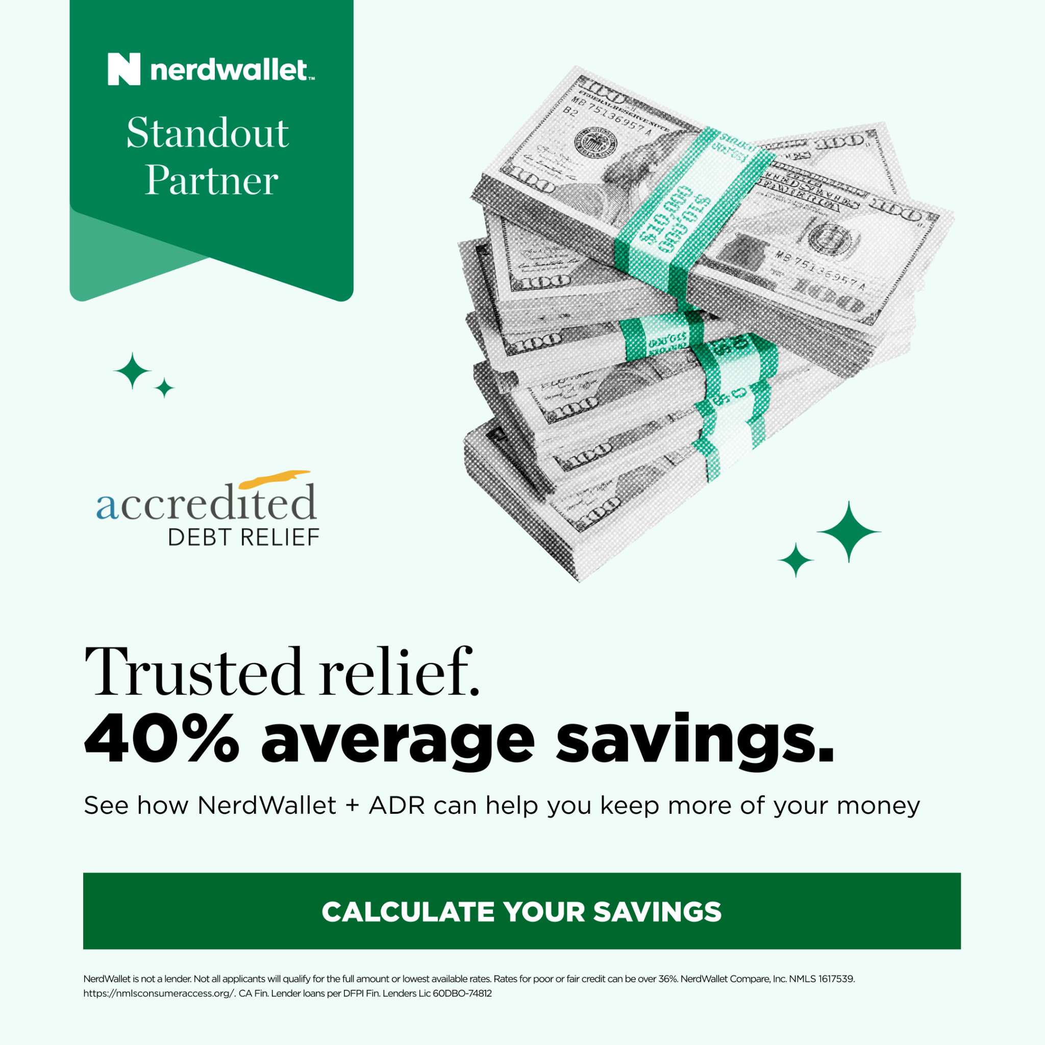 NerdWallet Facebook ad
