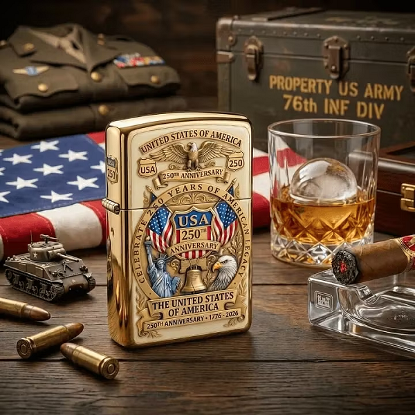 Orengei Facebook ad: USA 250th Anniversary Lighter