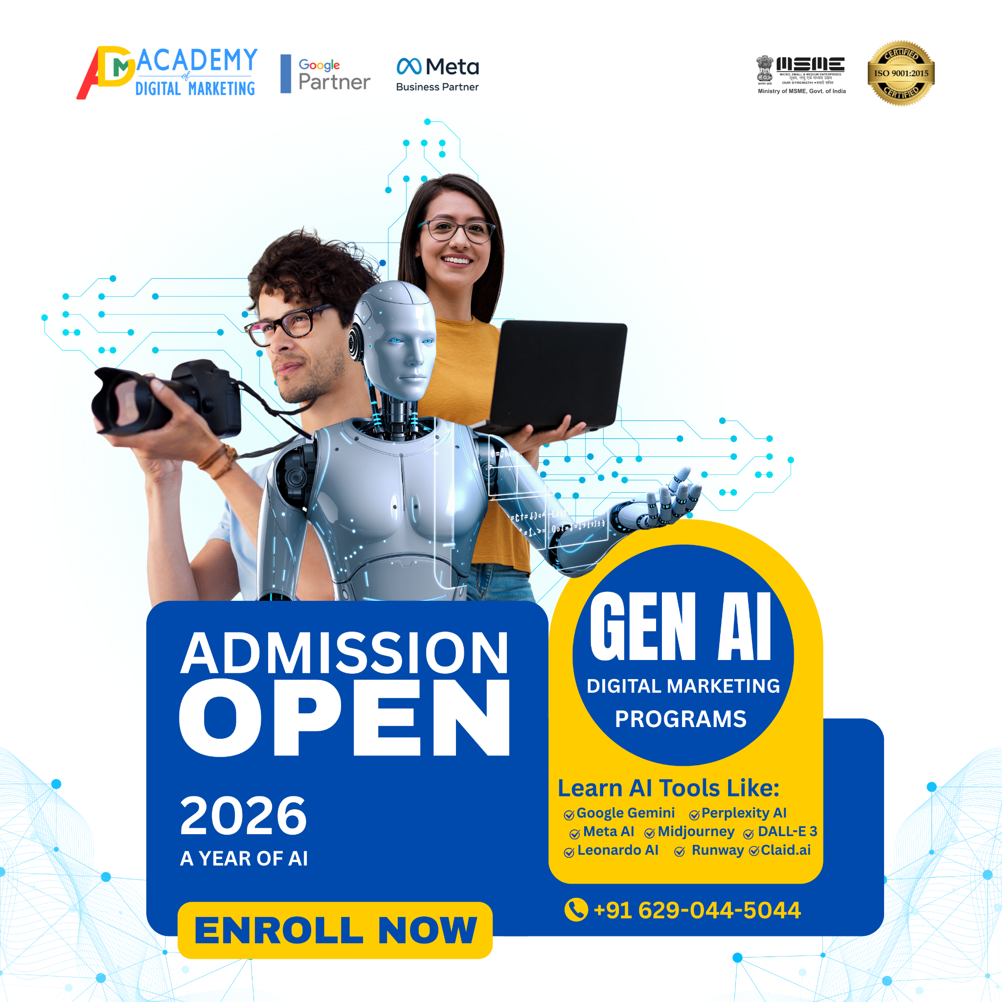 Academy Of Digital Marketing Facebook ad: ডিগ্রি থাকলেই আর ক্যারিয়ার গড়া যায় না