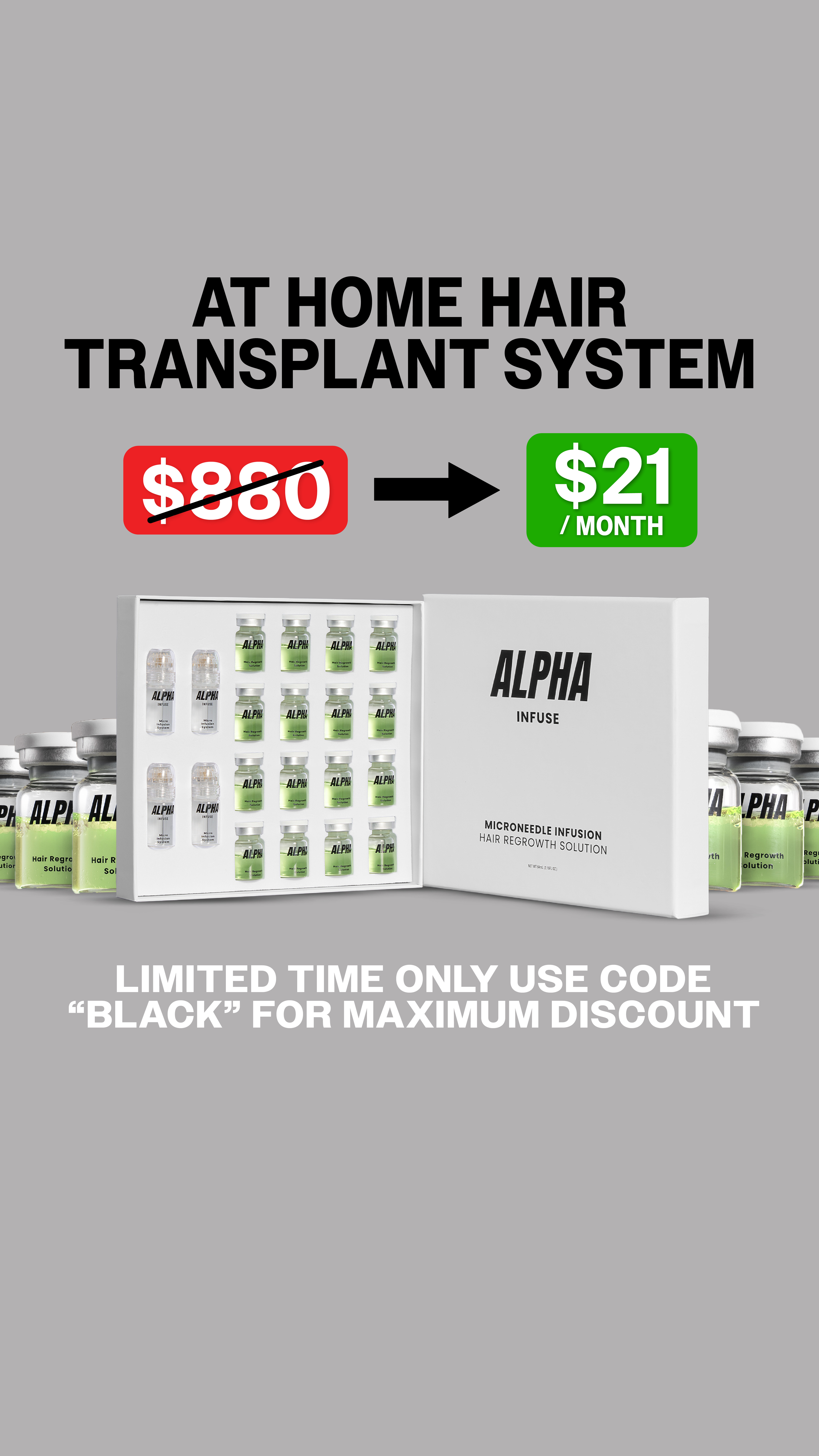 AlphaInfuse Facebook ad