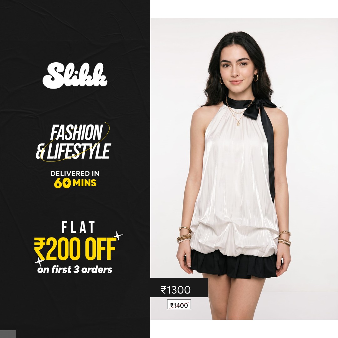 Slikk: Fashion in 60 Mins Facebook ad