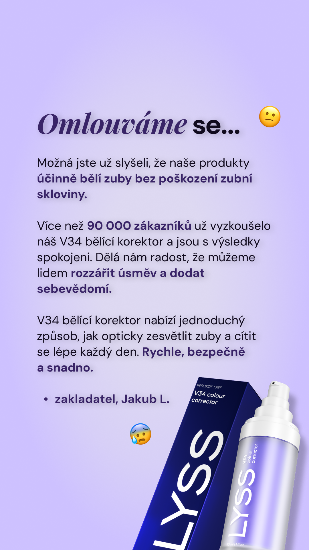 LYSS CZ Facebook ad